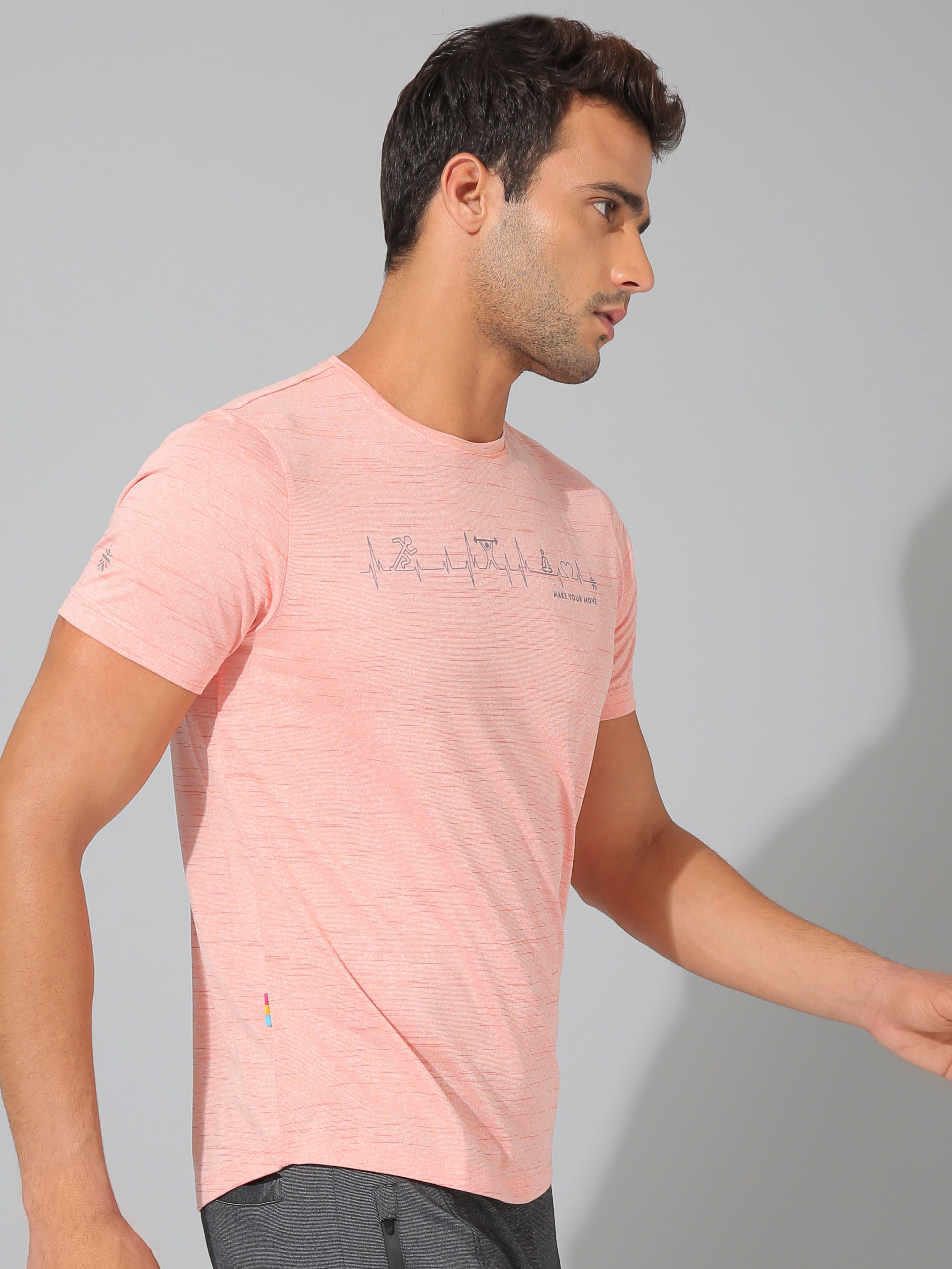 Graphic Print Workout T-shirt