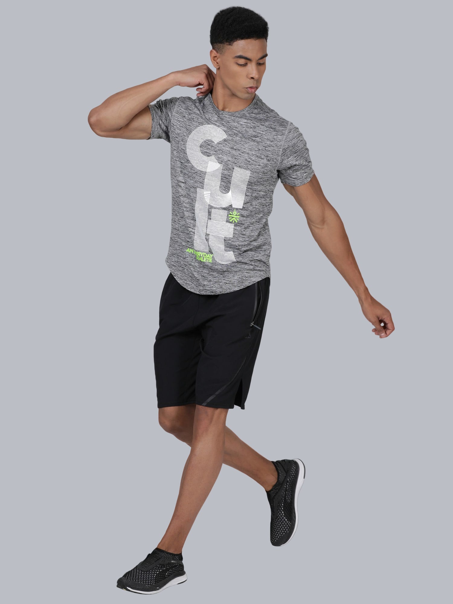 Signature Cult Light Grey Casual Tee