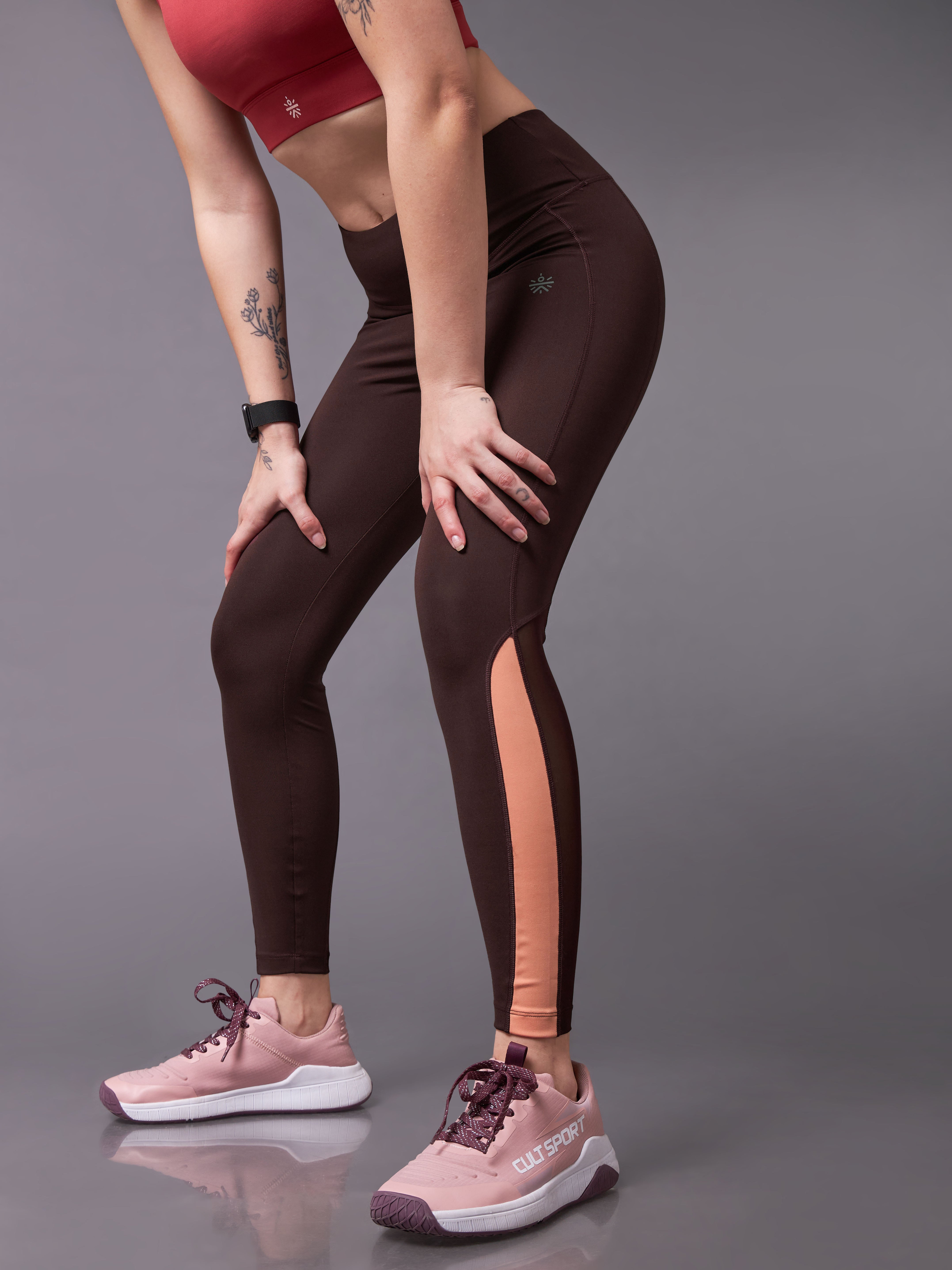 Iconic Brown Running Tights