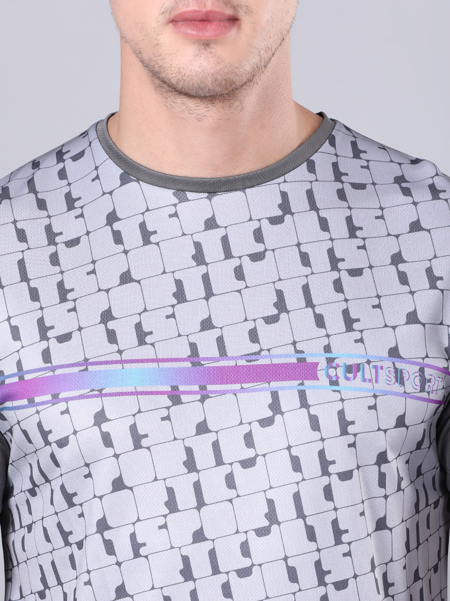 Dug Out Puzzle Grey Workout Tee