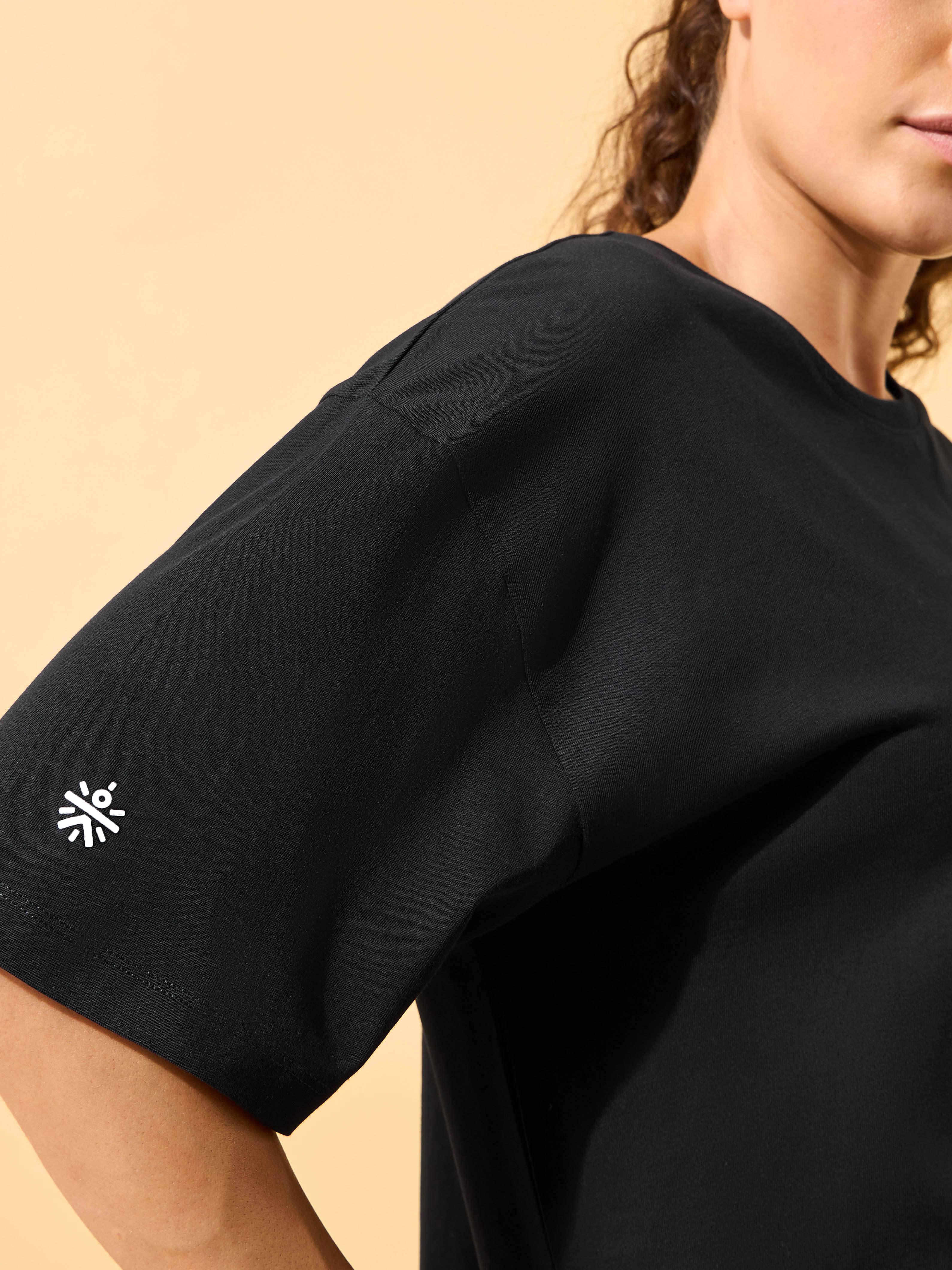 Circle Of Positive Print Oversized T-shirt