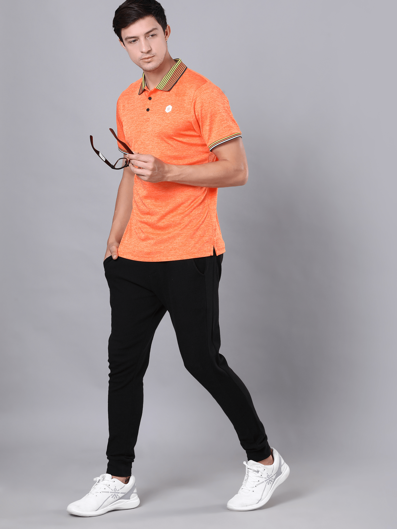 Signature Tri color Orange Polo