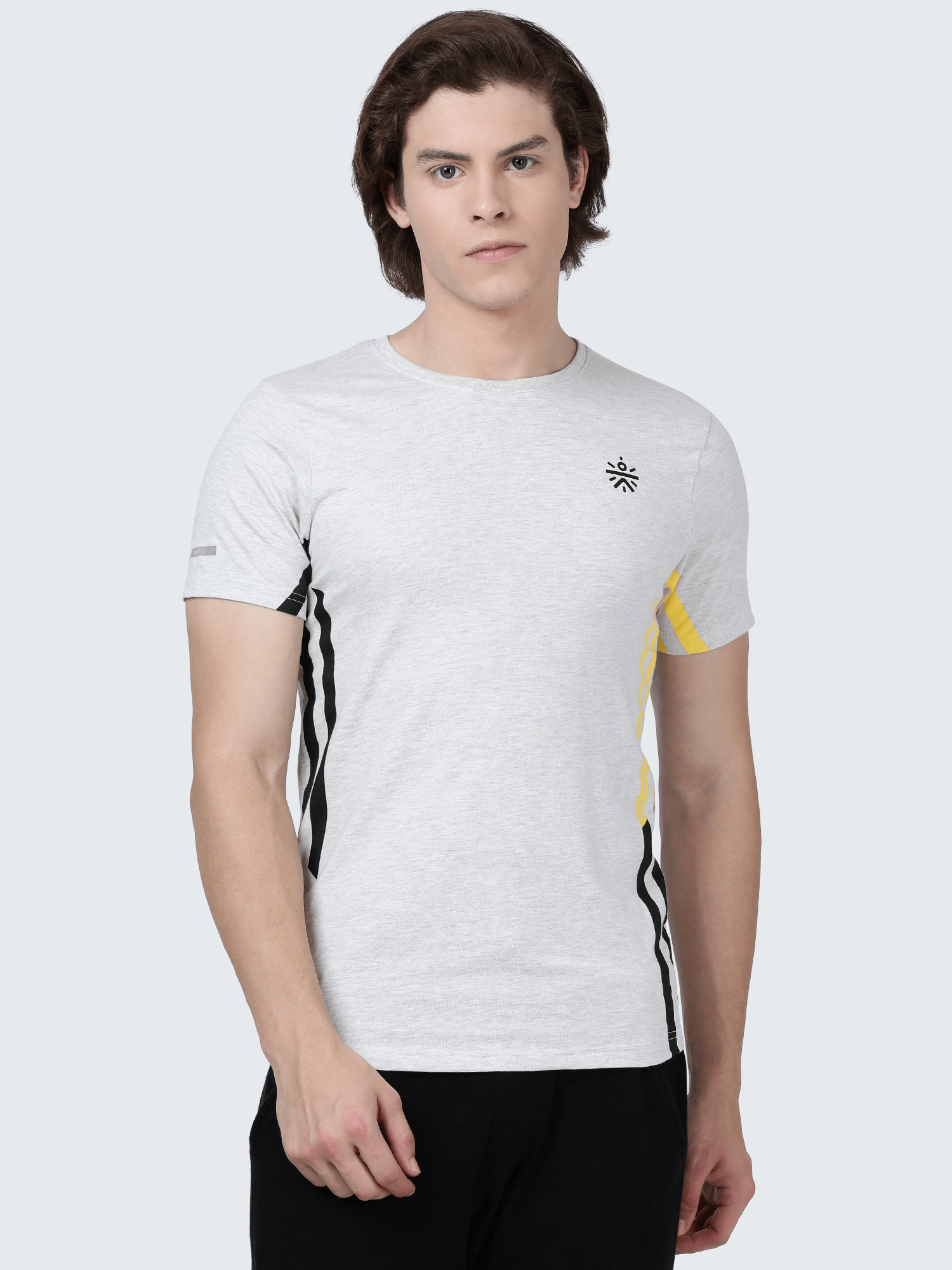 Signature CULT  Ecru melange Workout Tee