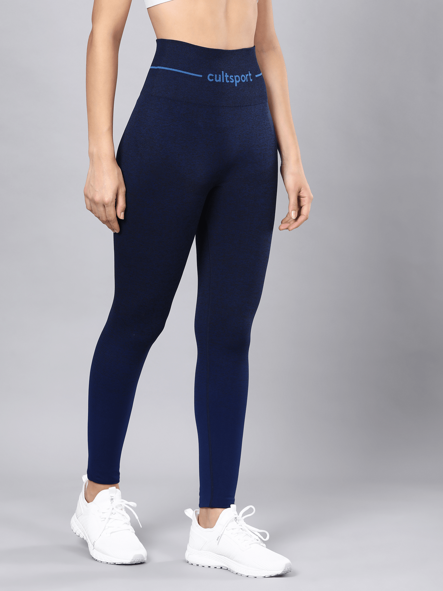 Yogini Flow Navy Seamless Leggings