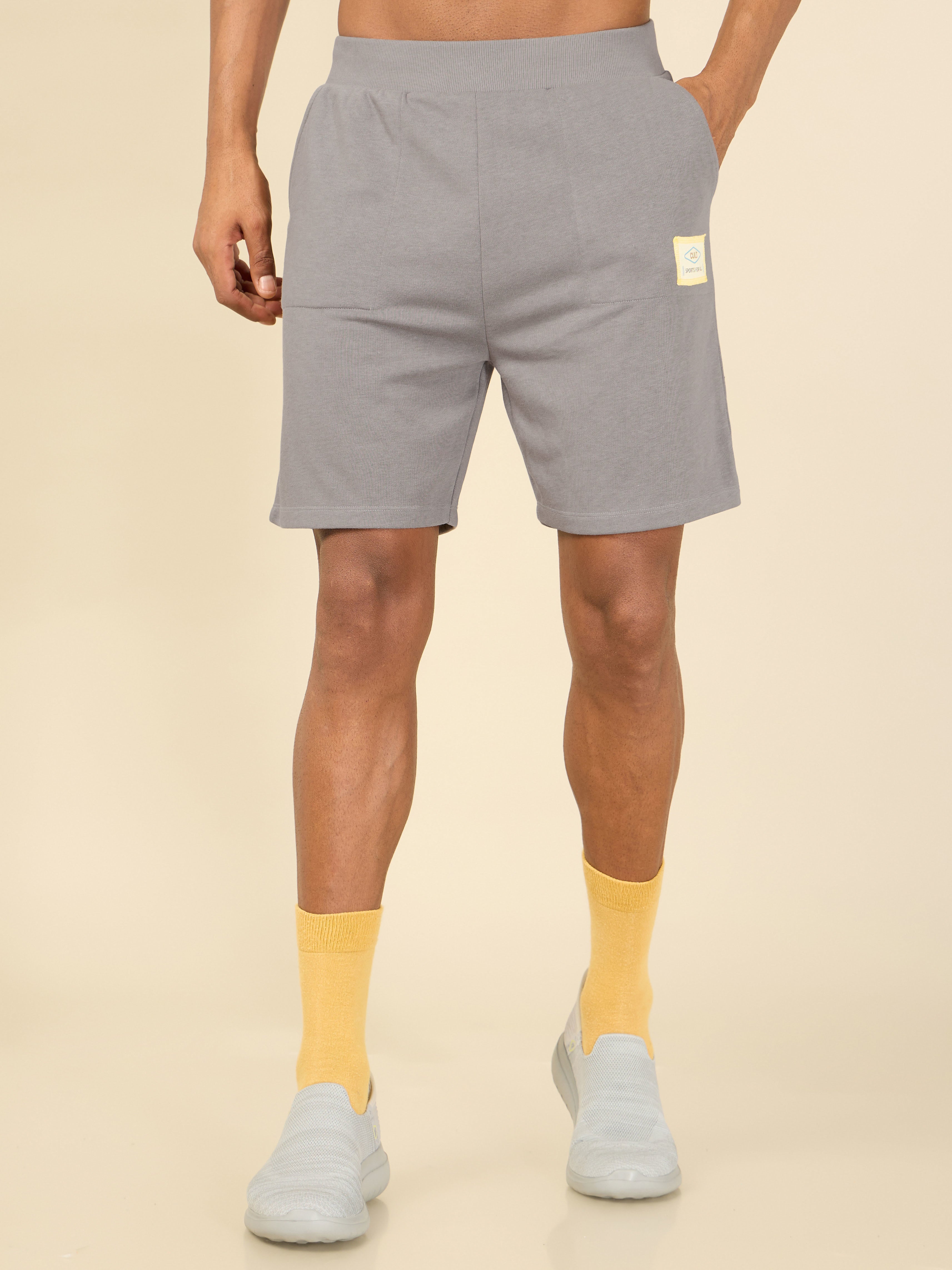 Men Grey Cult Club Shorts