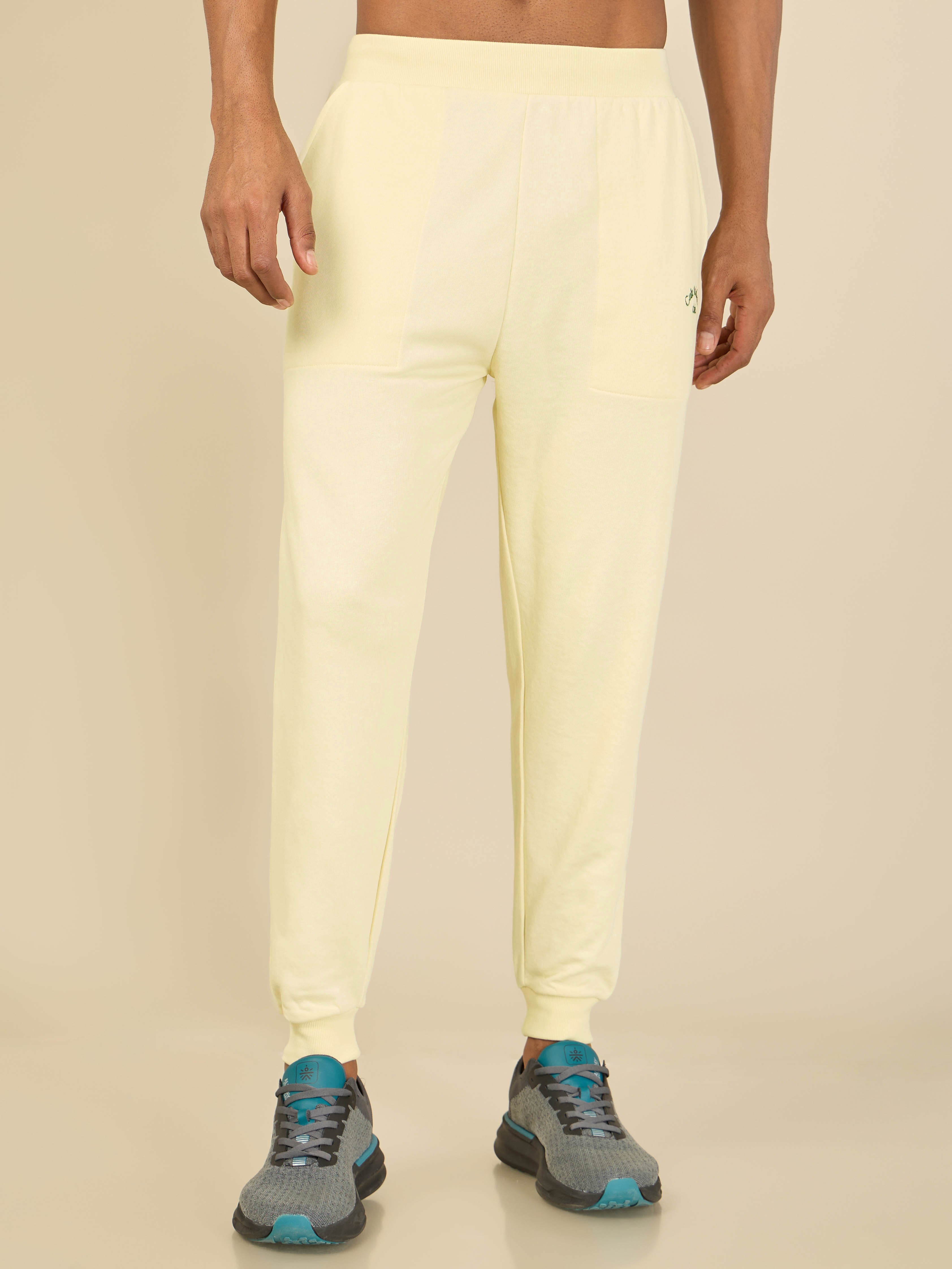 Cult Athletic Club Men Beige Joggers