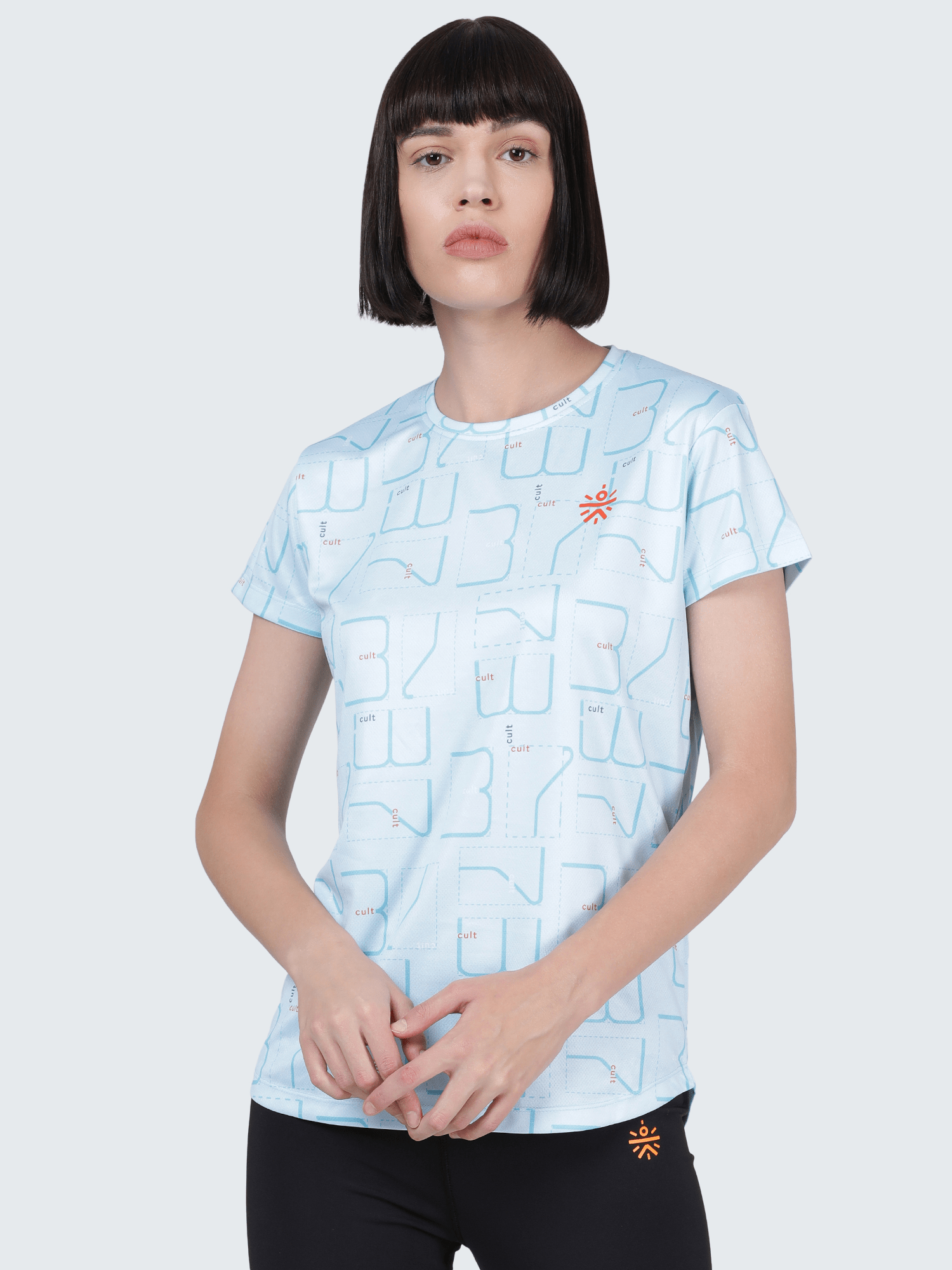 Code Matrix Blue Gym Tee