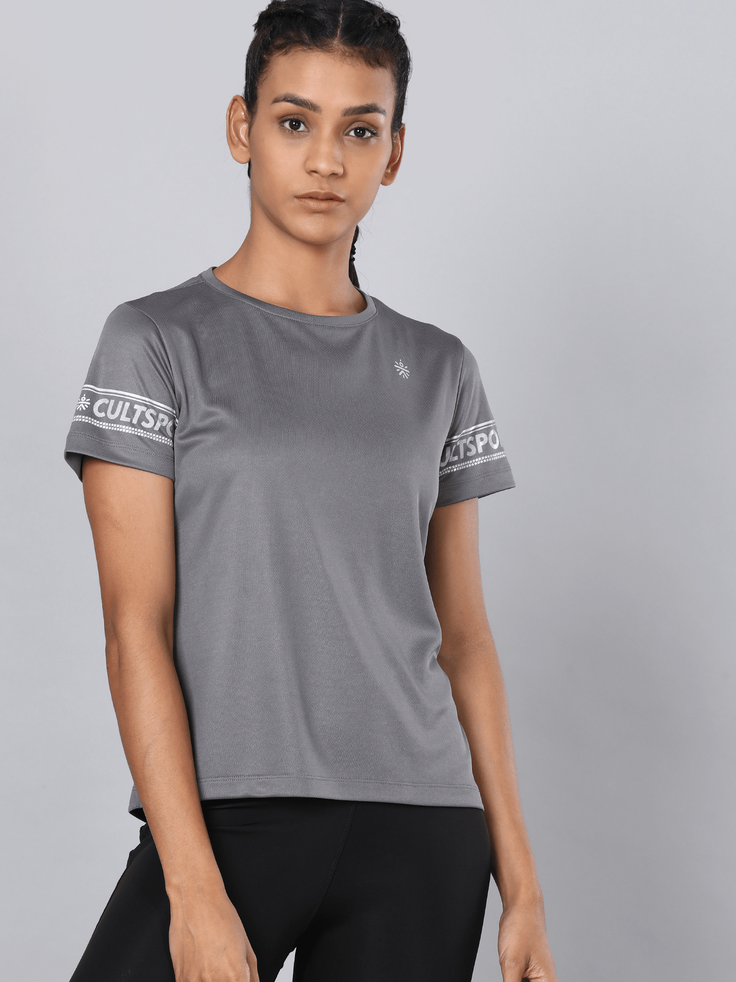 Code Hustle Grey Workout Tee