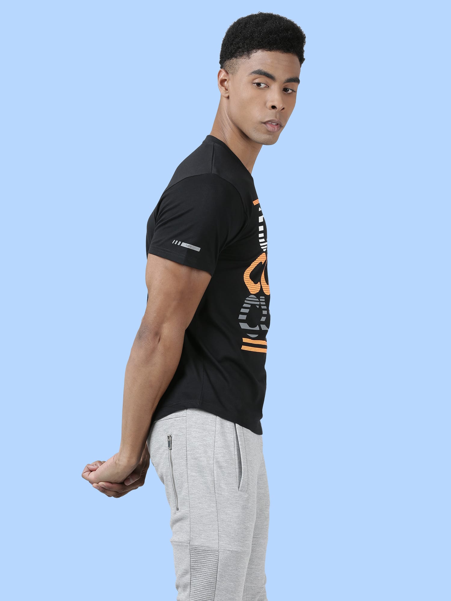 Signature Upside Down Black Gym Tee