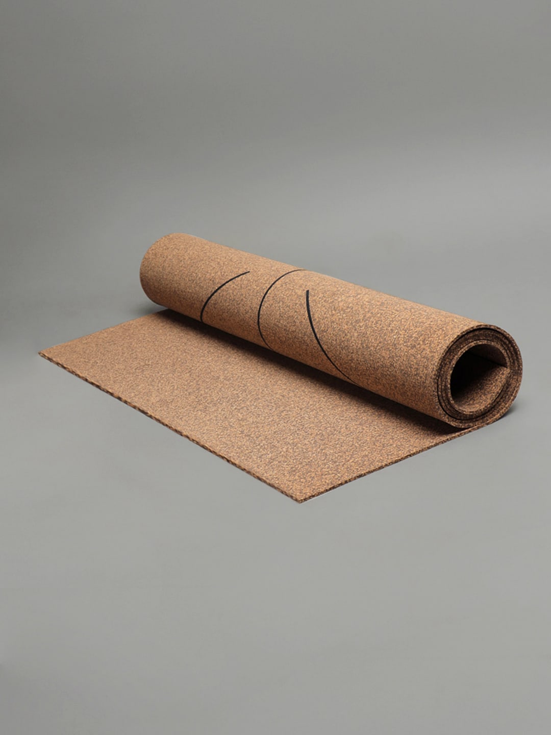 2 in 1 Workout/Yoga Cork (Eco Friendly) Mat (3mm) With Stance Marking