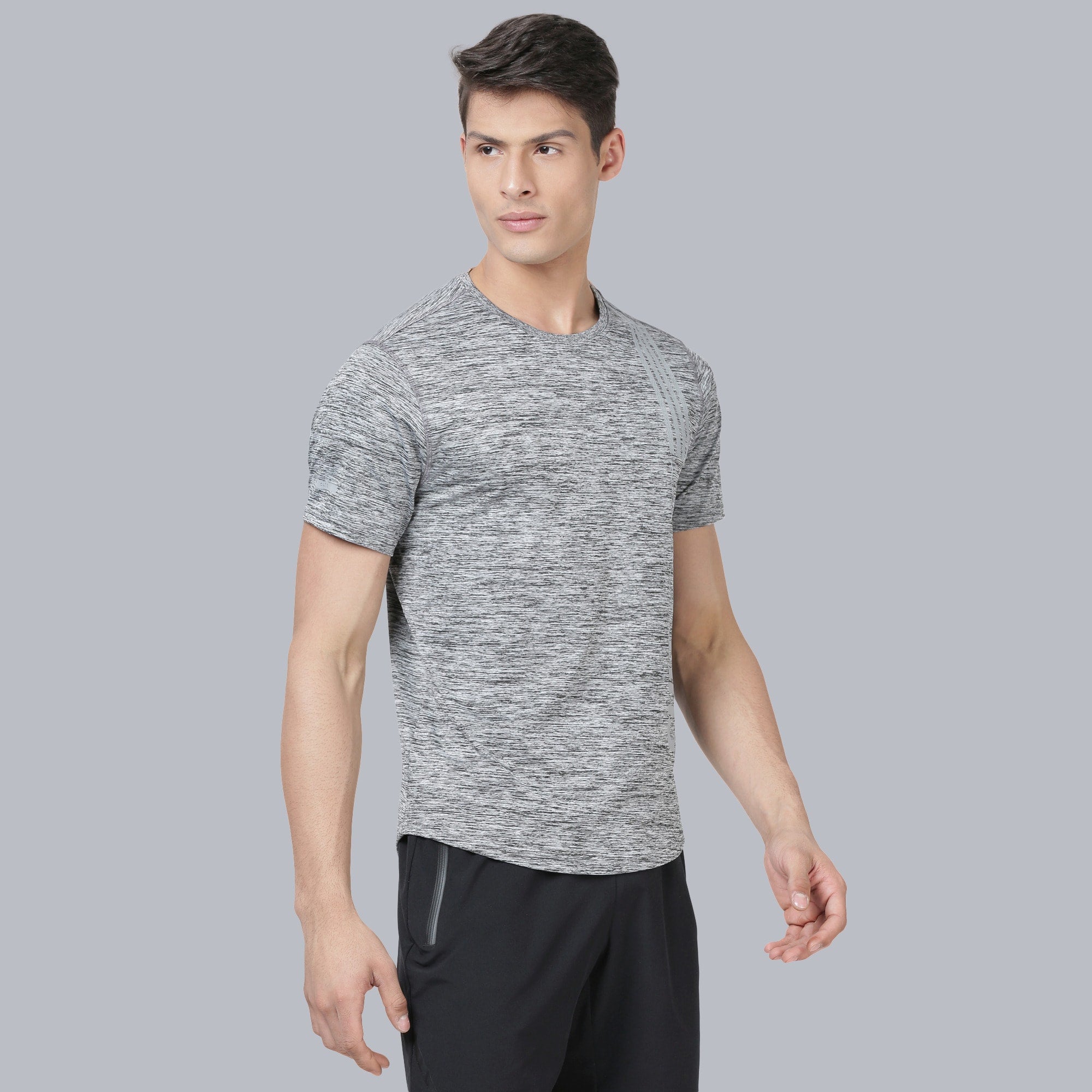 Signature Stripe Metallic Running Tee