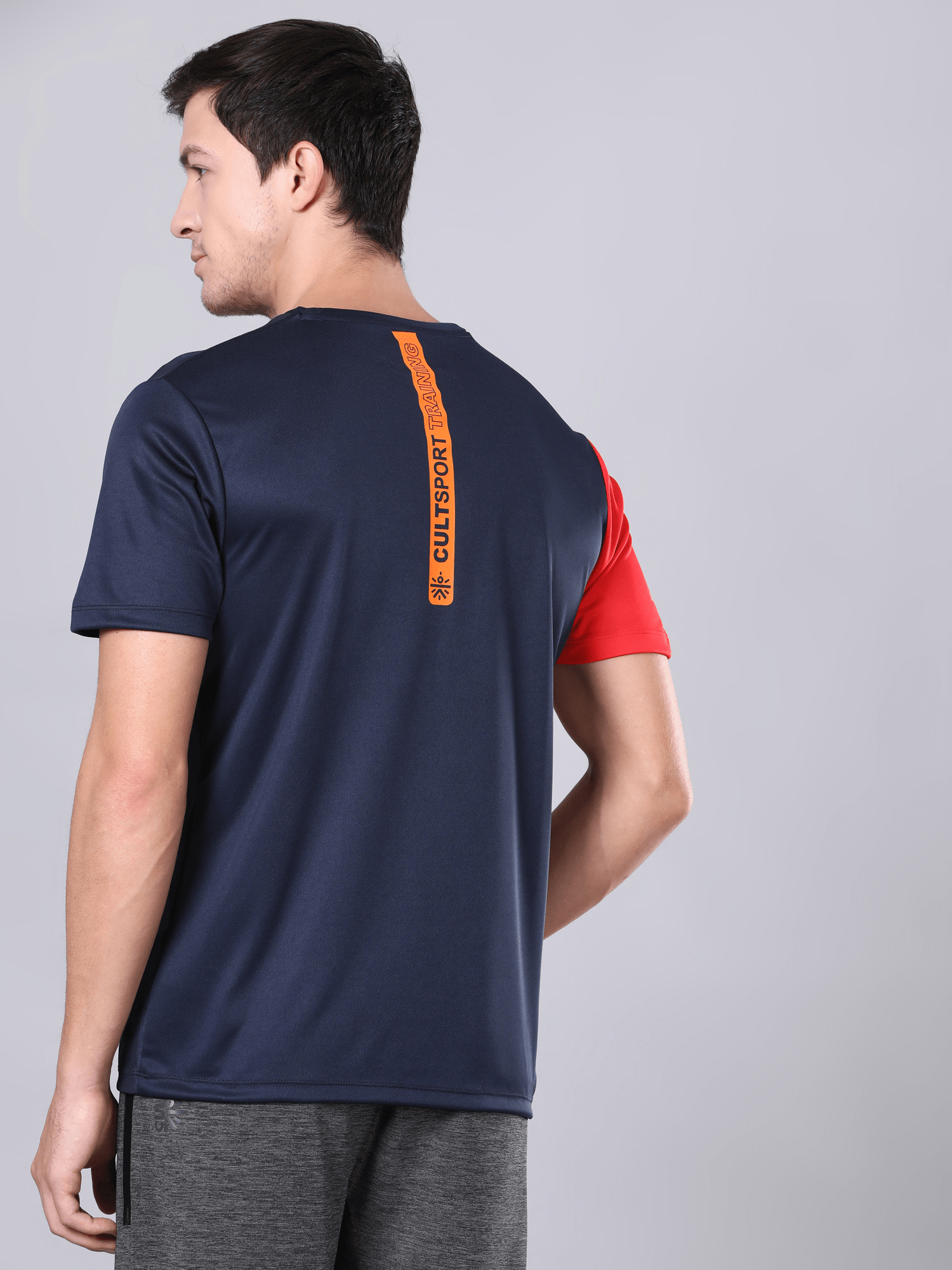 Abrstract Dia Navy Workout Tee