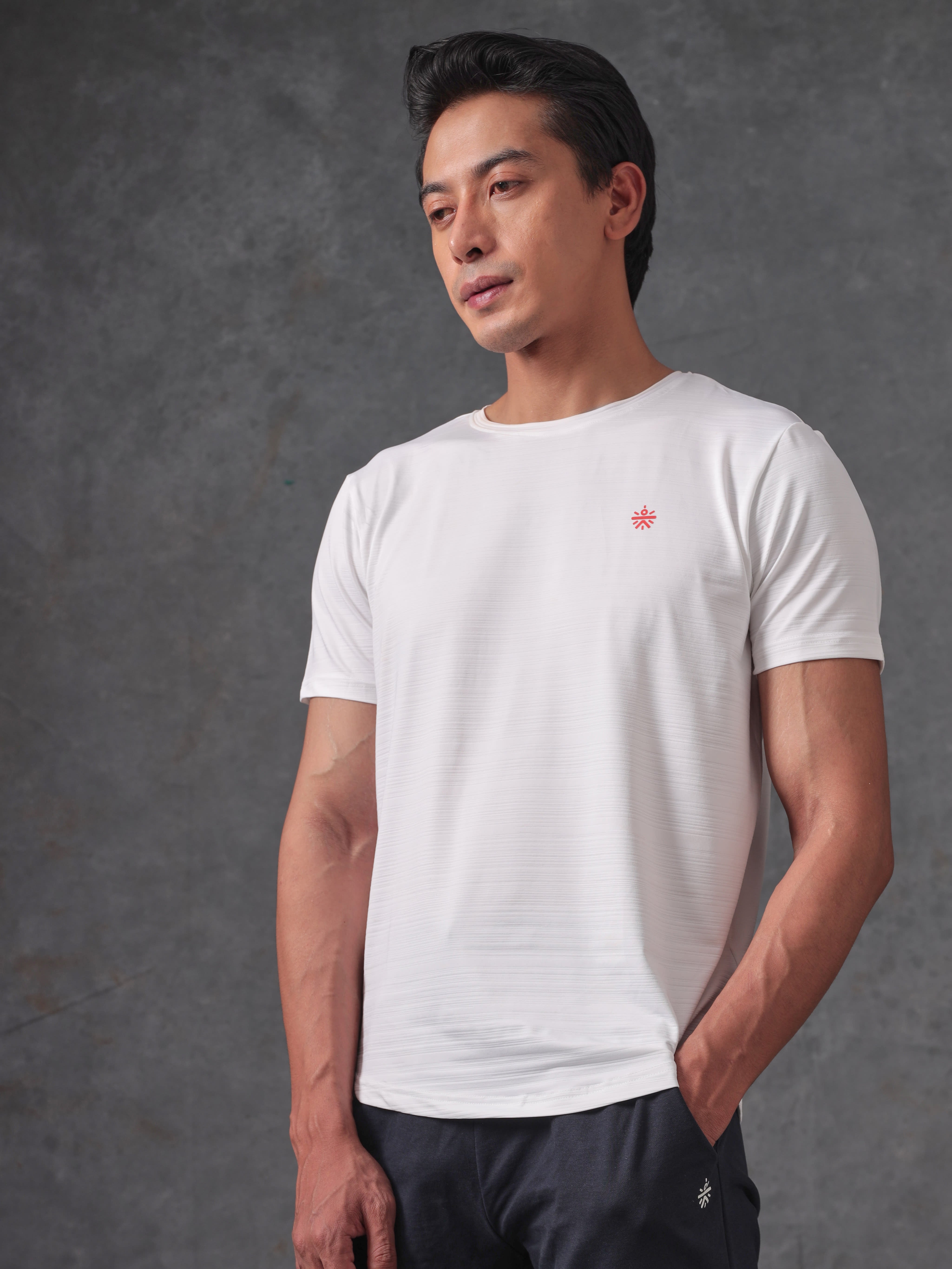 Gradient Stripe Workout T-shirt