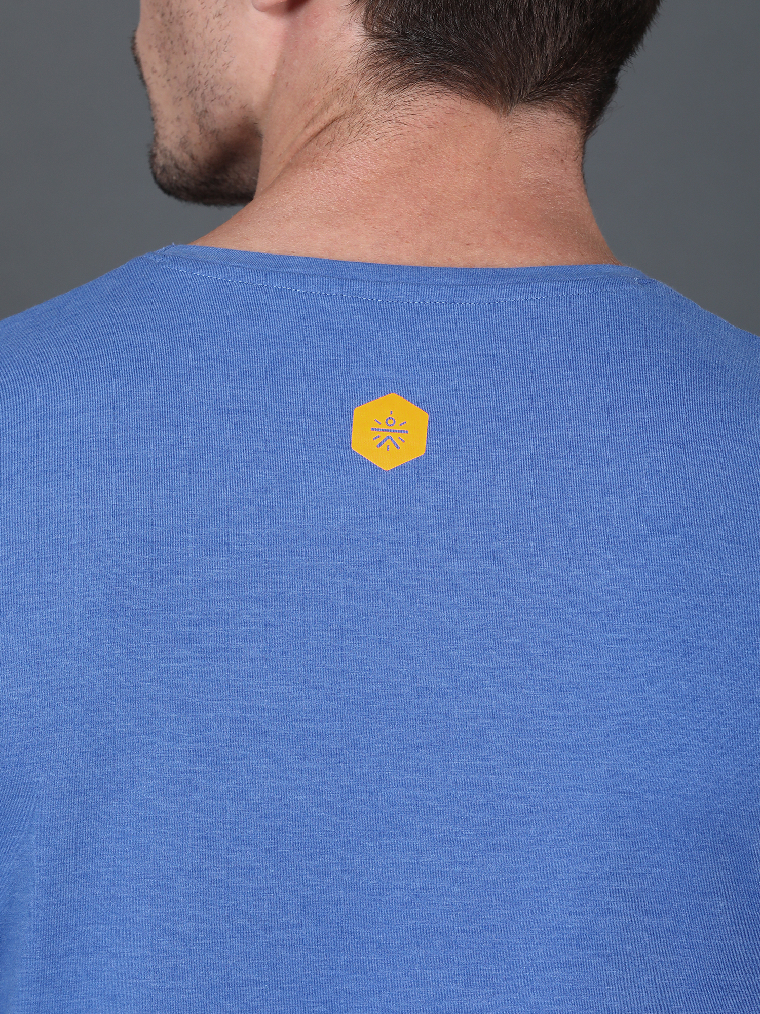 Bamboo Solid Blue Casual Tee