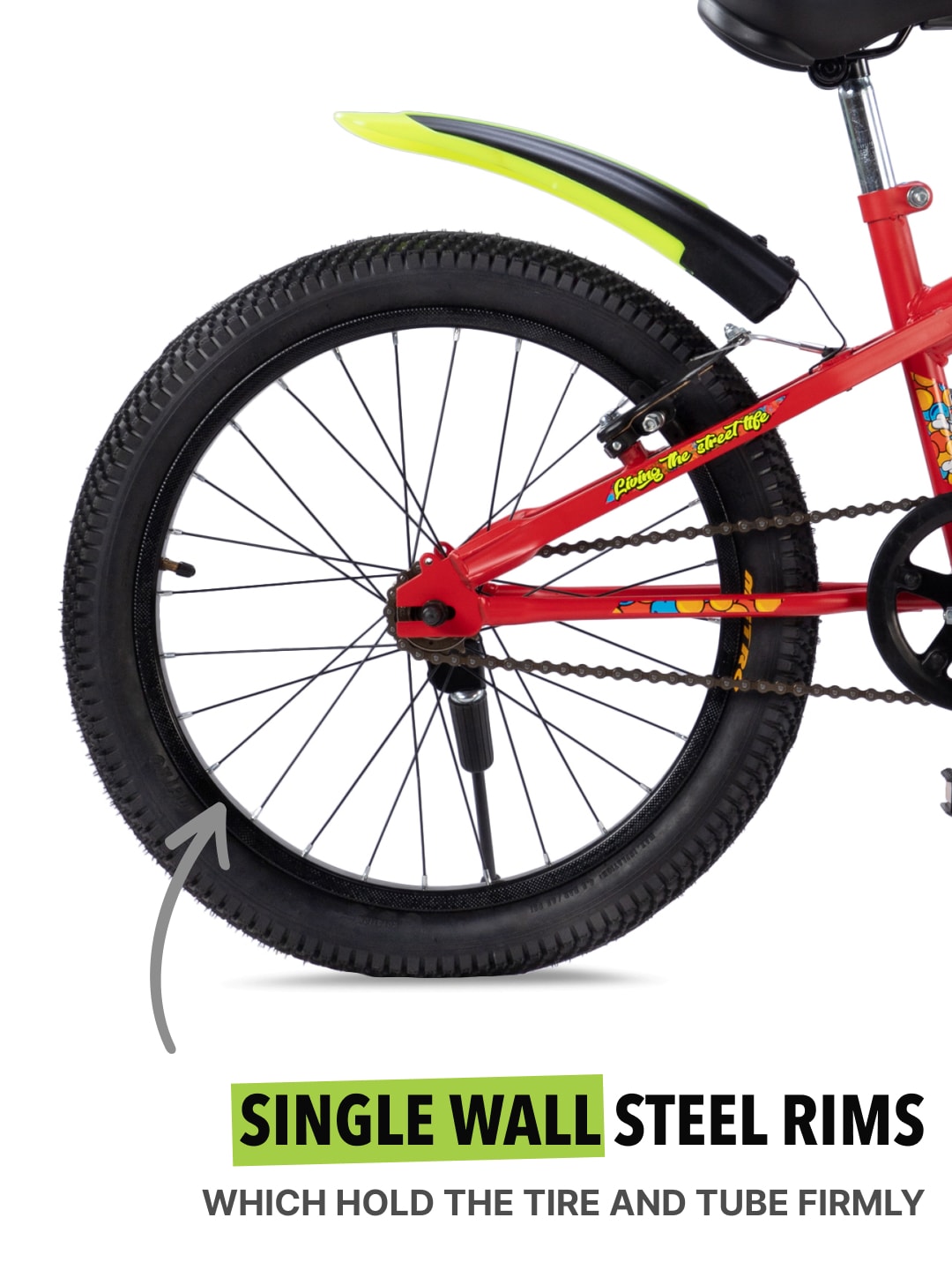 Skater 20T Steel Frame Kids Bike Red