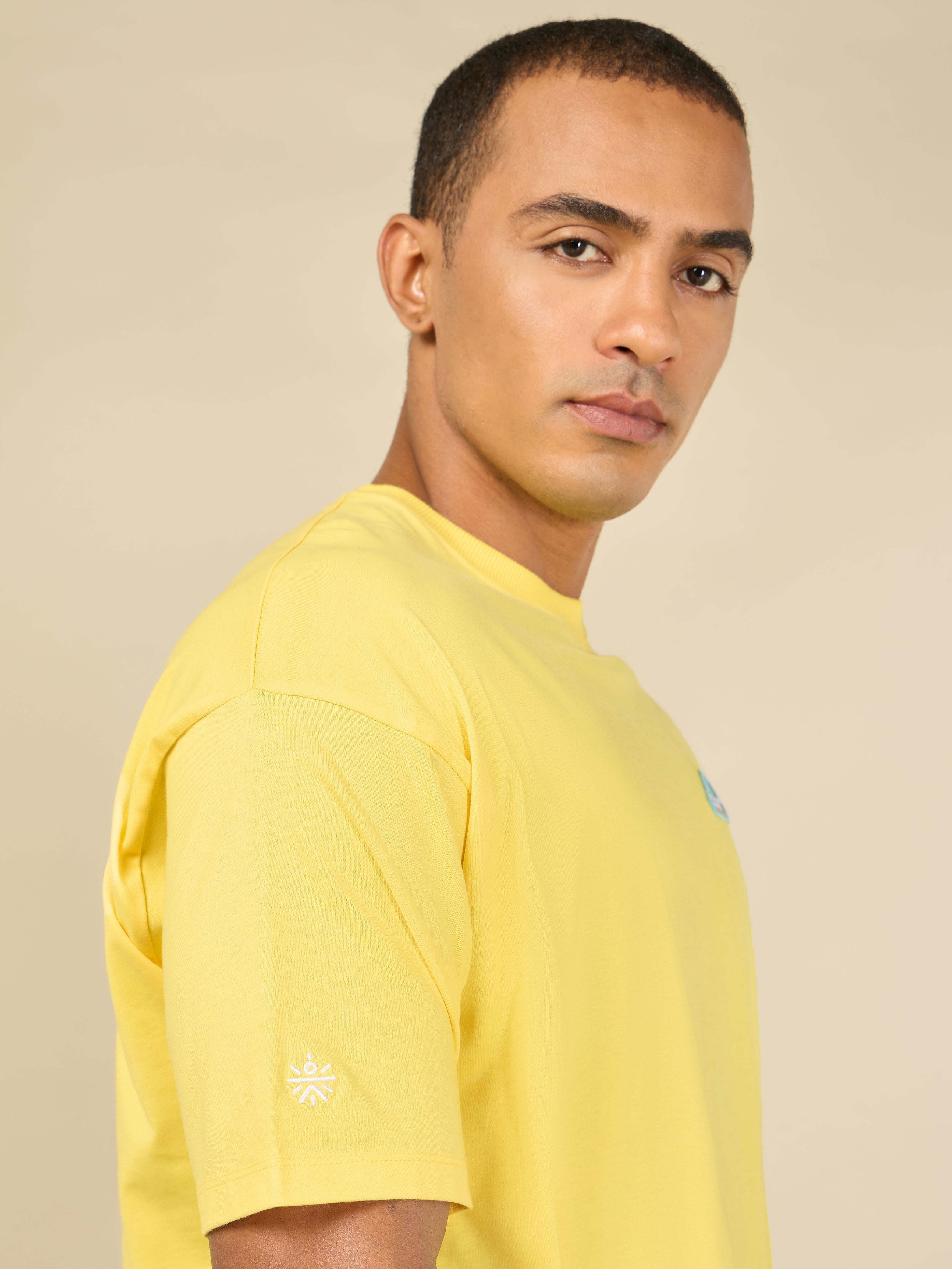 Men Yellow Cult Club Fan T-shirt