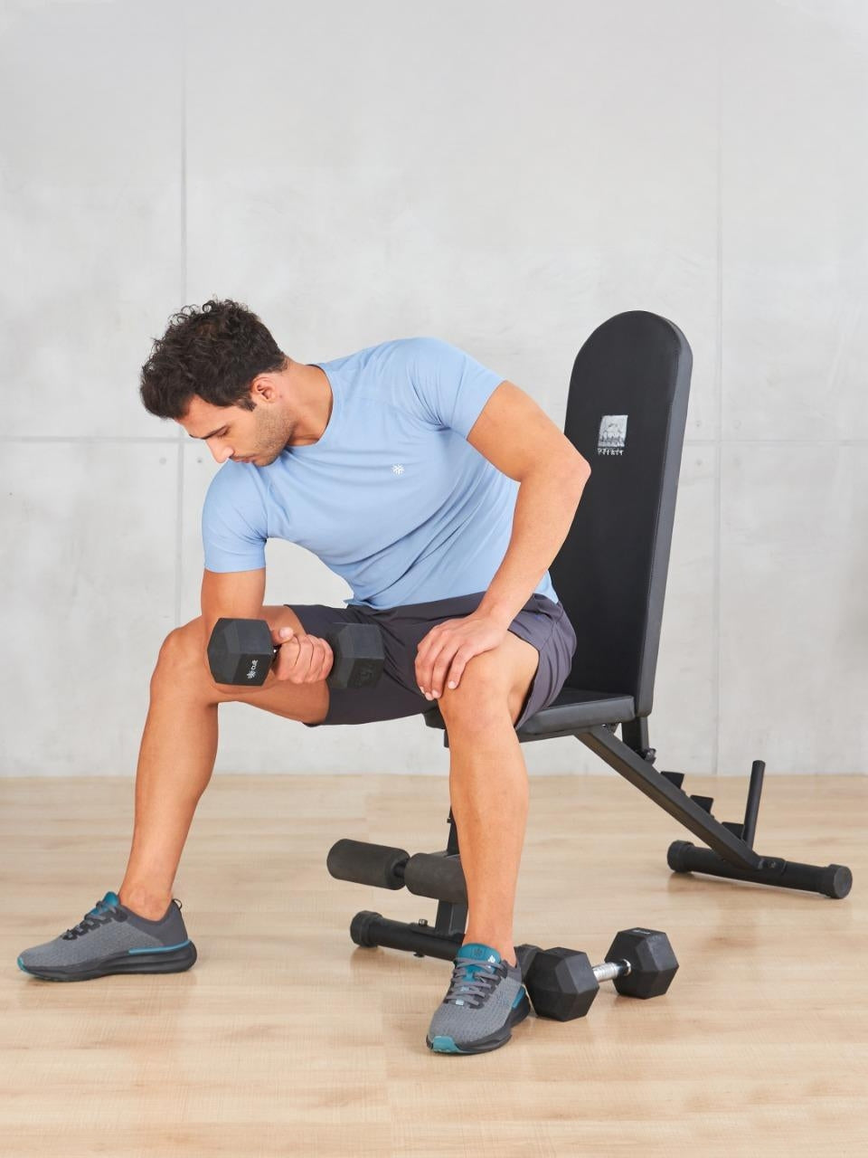 FITKIT by Cult Adjustable Bench for Home Workout with Leg Support | 350kg Weight Capacity