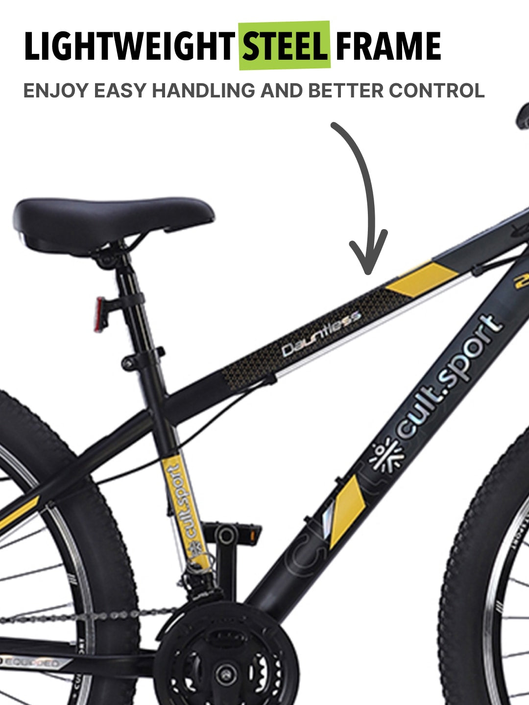 DAUNTLESS21S29TGREYBLACKSteel 21 Speed Shimano Gear 29 inch Mountain Cycle, Dual Disc Brake, Front Suspension and Double Wall Rim