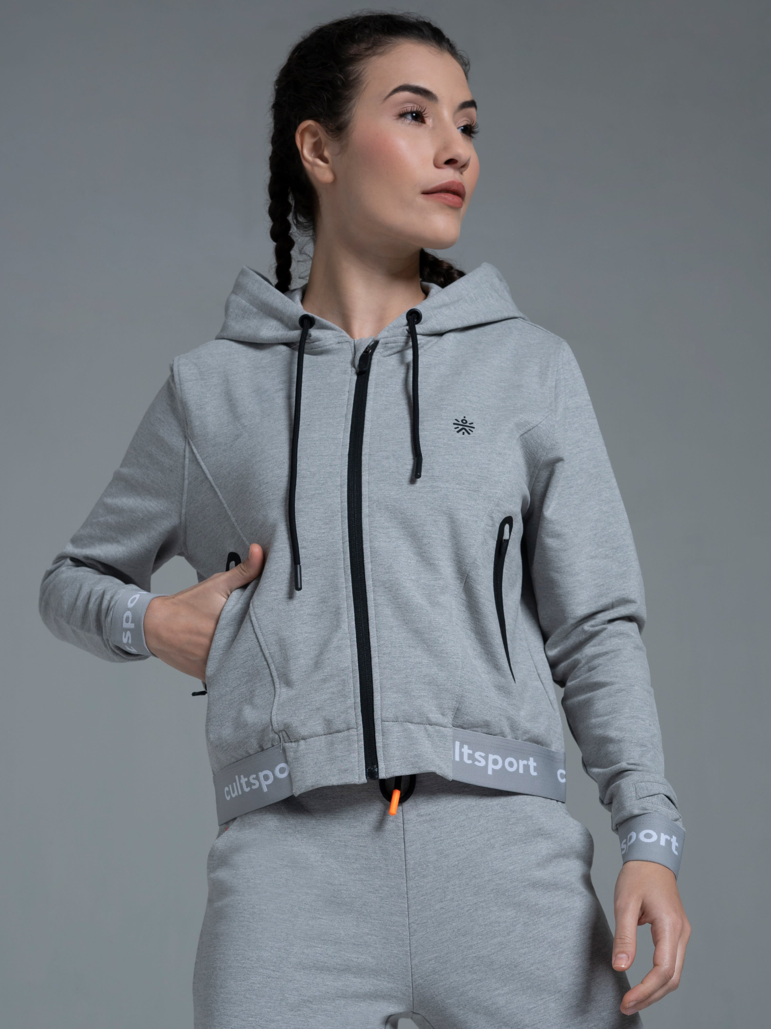 Flexoft Women's Cropped Hooded Sweatshirt