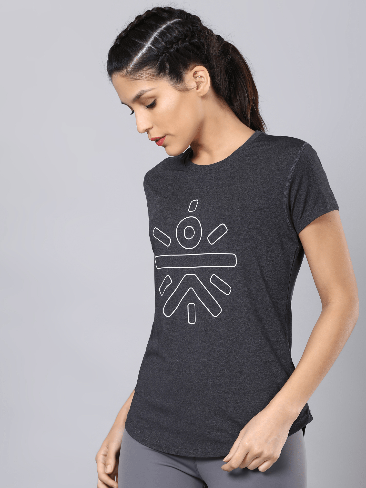 Signature Logo Dark Grey Training Tee