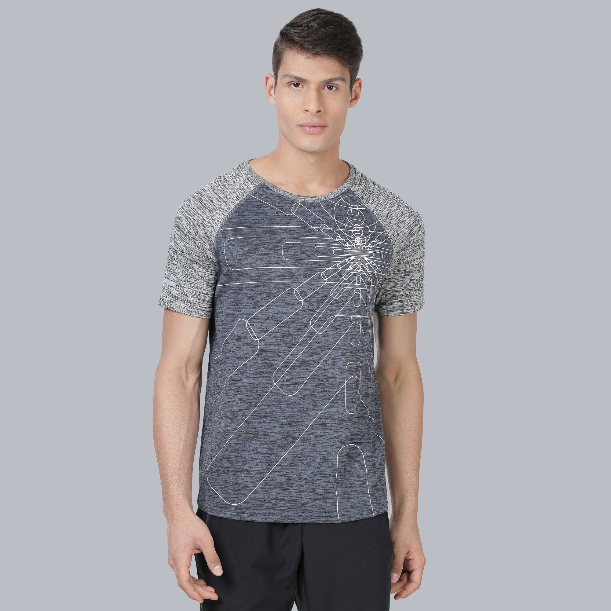 Iconic 2-tone Grey Running Tee
