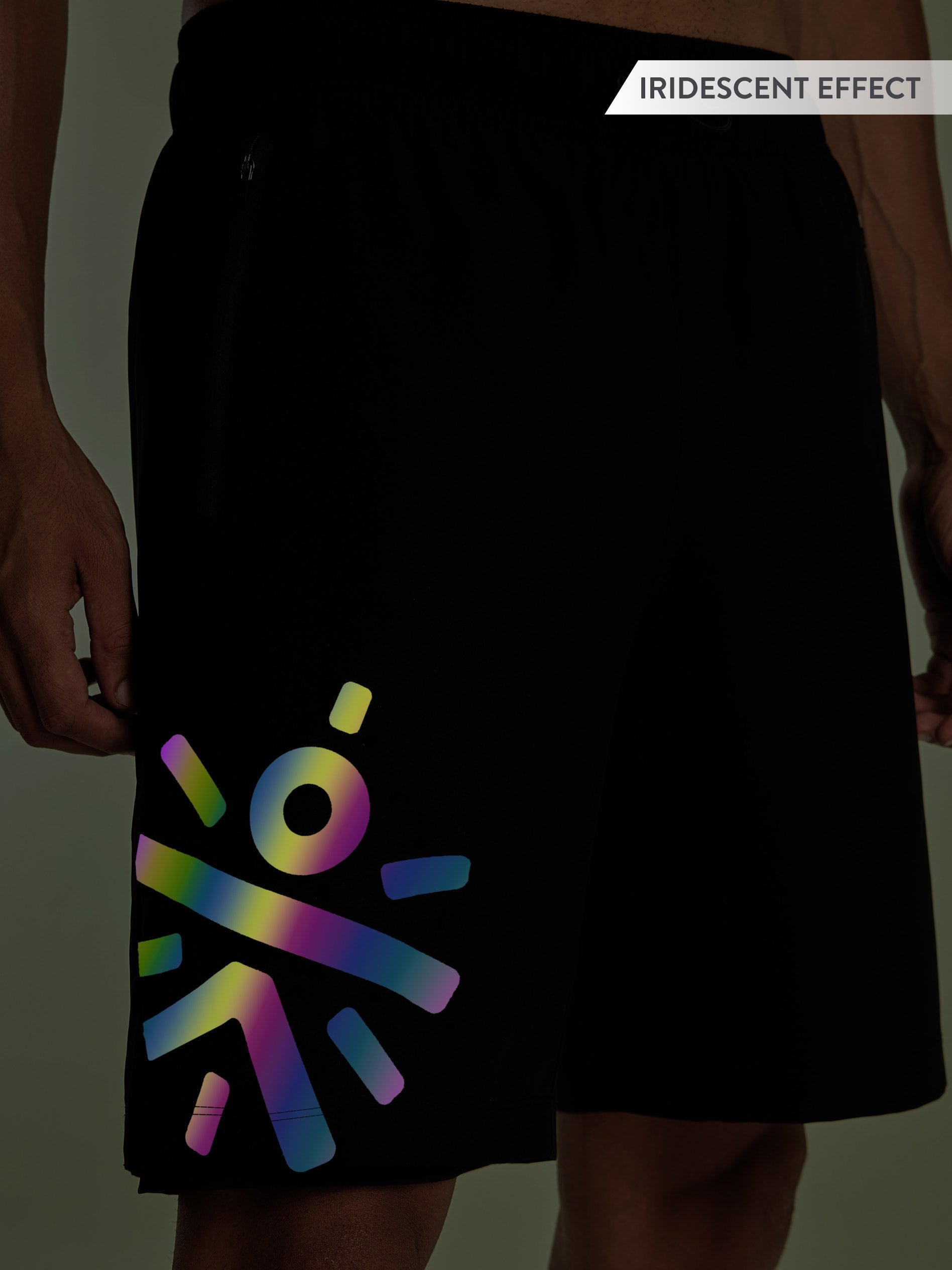 Graphic Running Shorts with Inner Tights