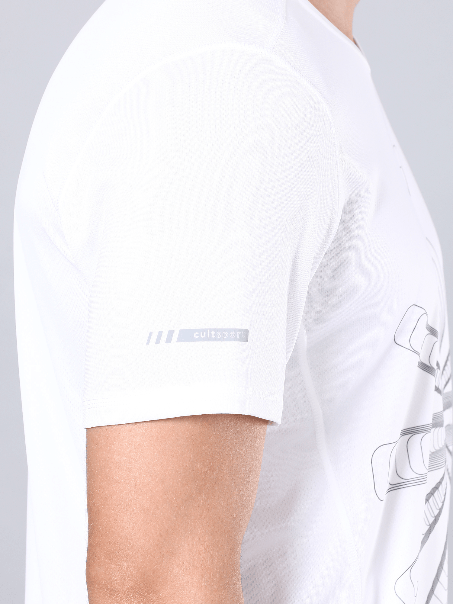 Signature Zoom White Workout Tee