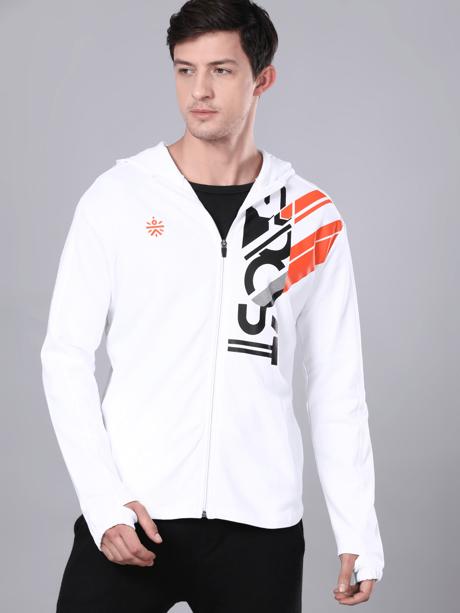 Intel Abstract White Sweatshirt