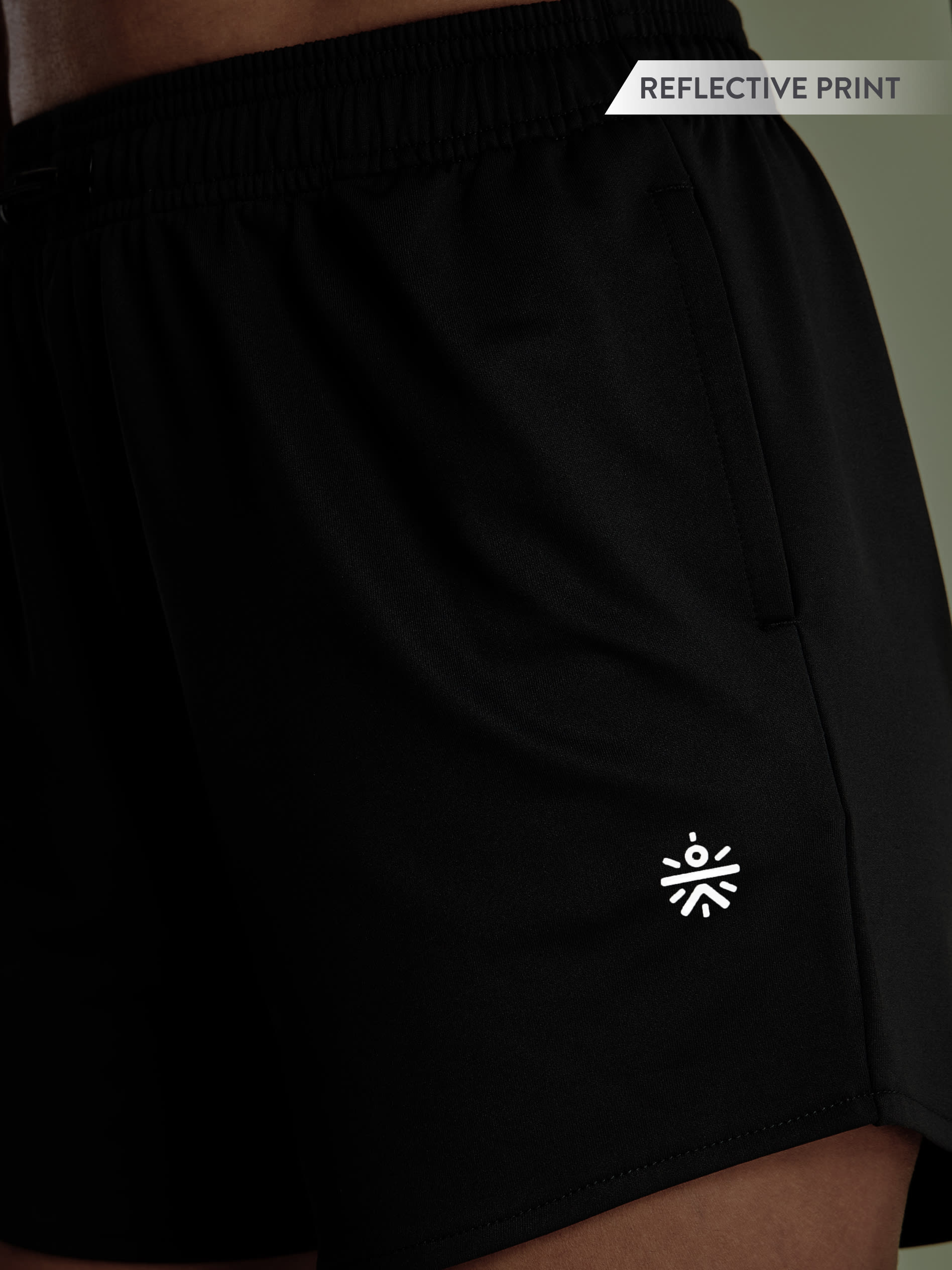 Running Shorts with Adjustable Drawcord