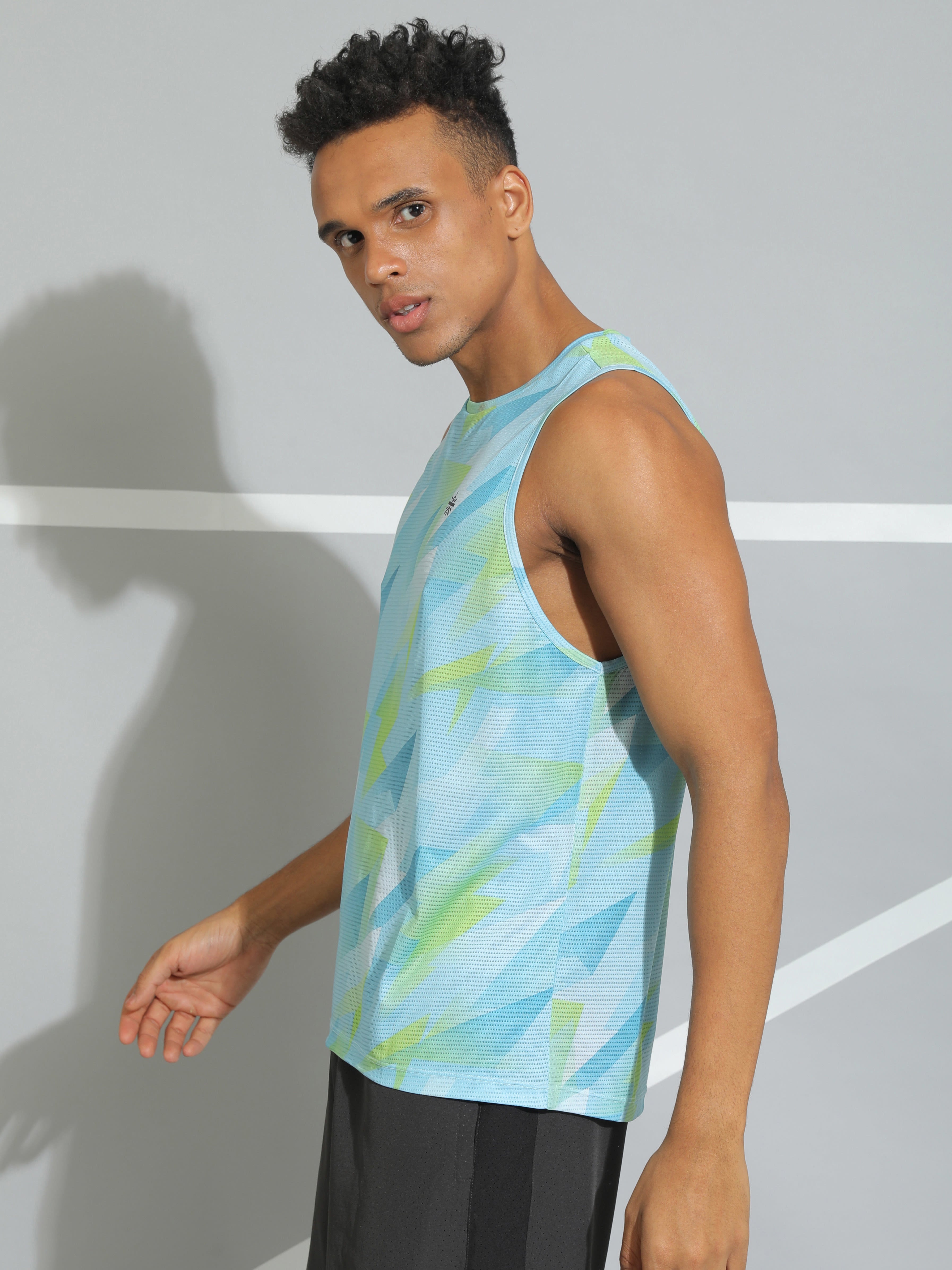 Geometric Print Active Tank Top