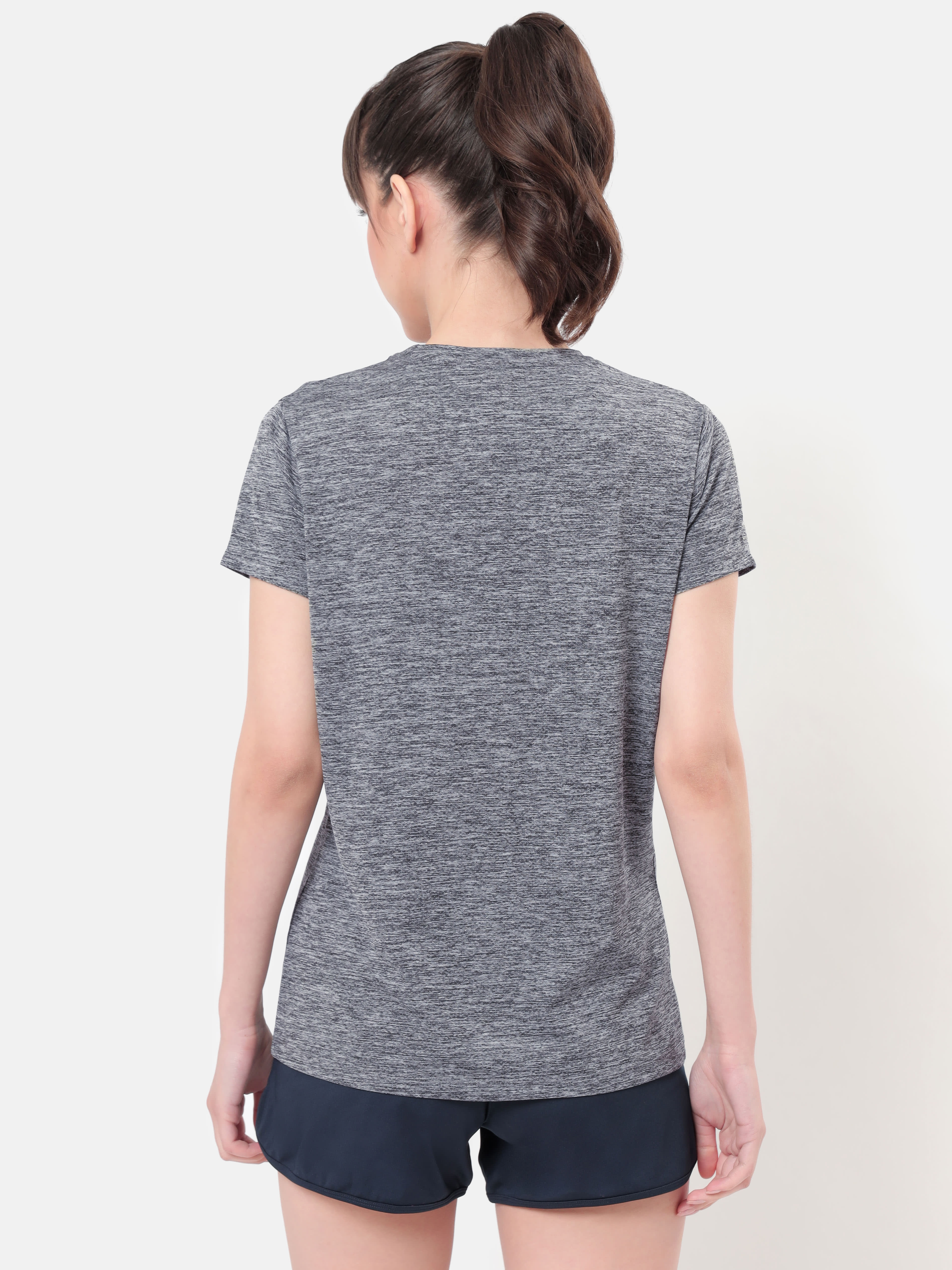 Textured Active T-shirt with Graphic Pack of 2