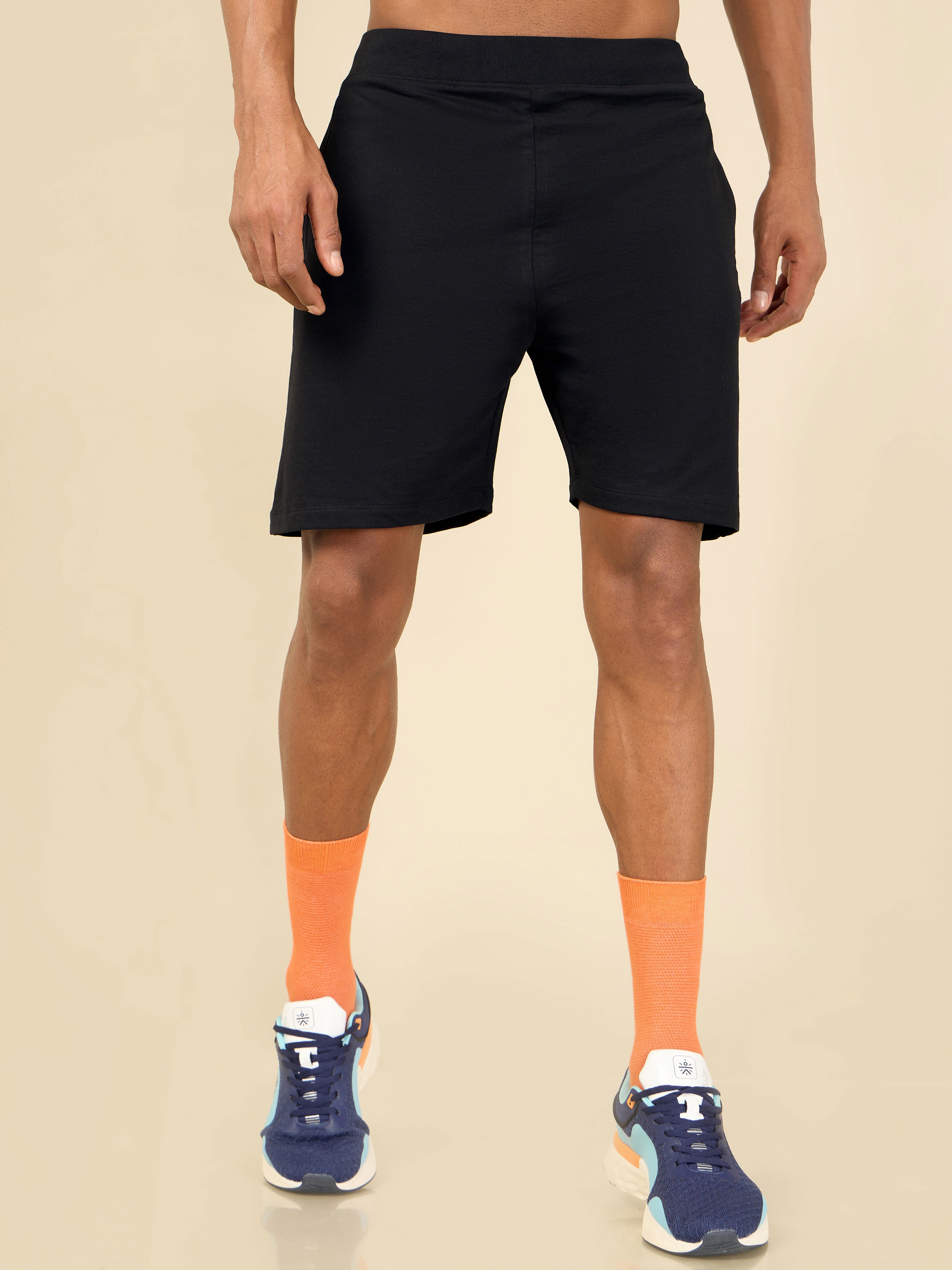 Black Cult Leisure Shorts for Men