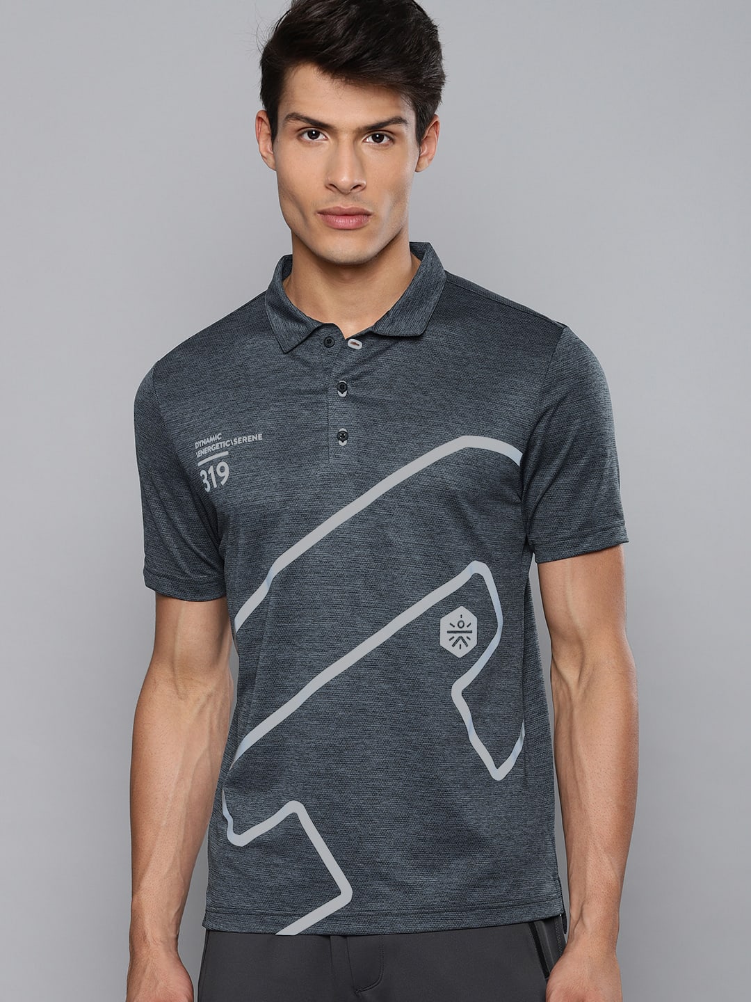 Blakout Sheen Grey Relaxed Polo
