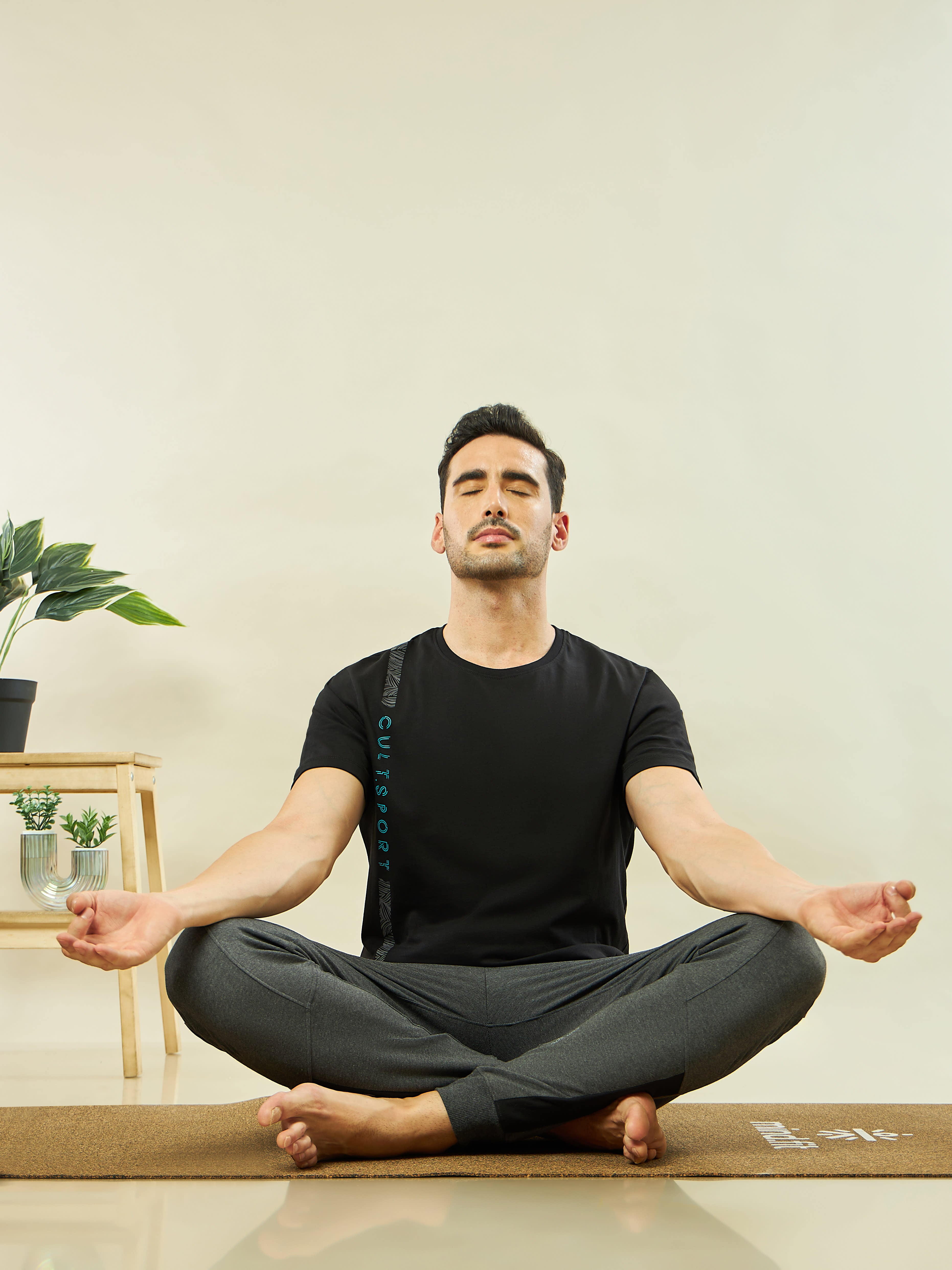 Placement Print Yoga T-shirt