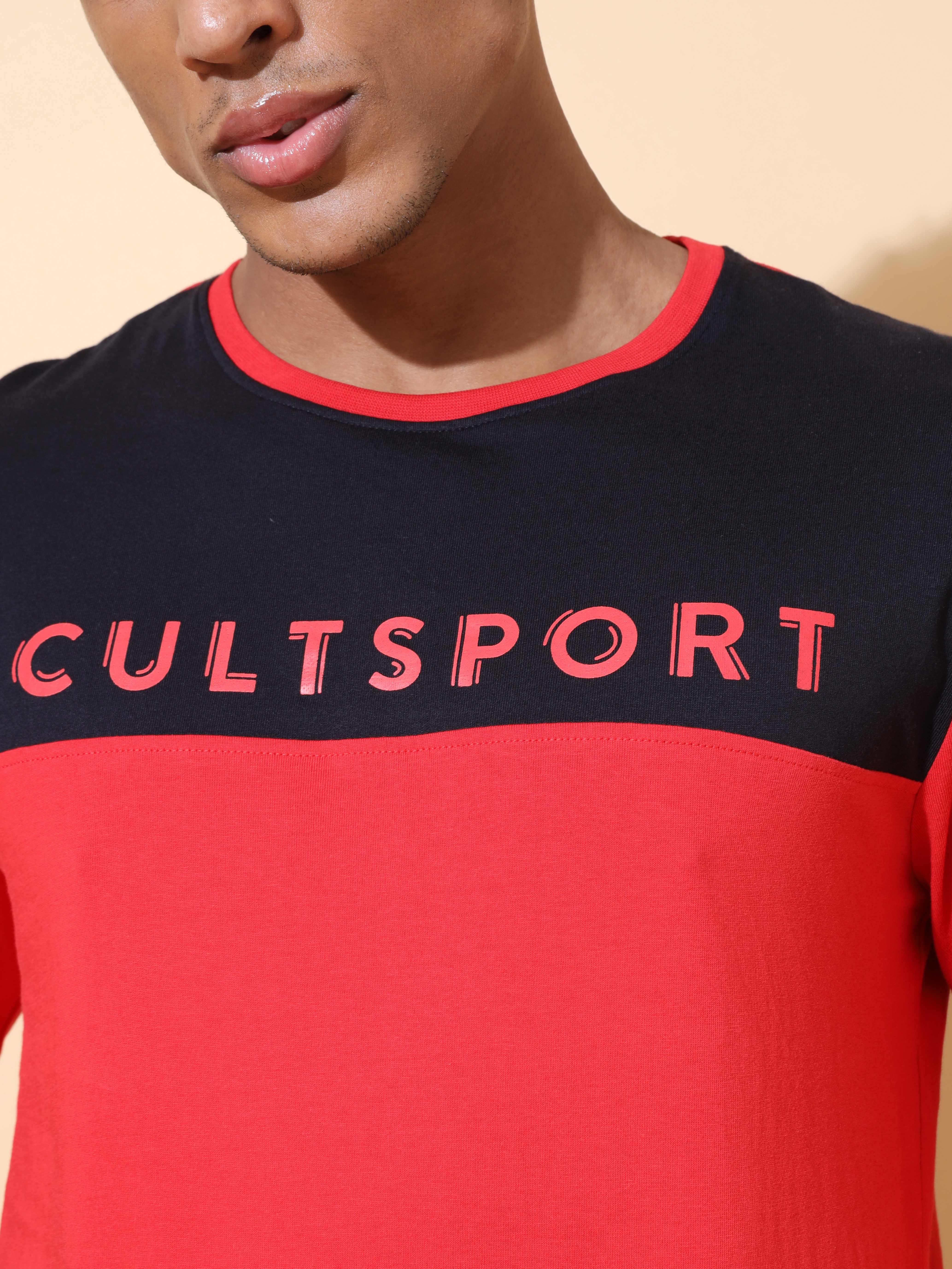 Colourblock Comfort T-shirt with Graphic