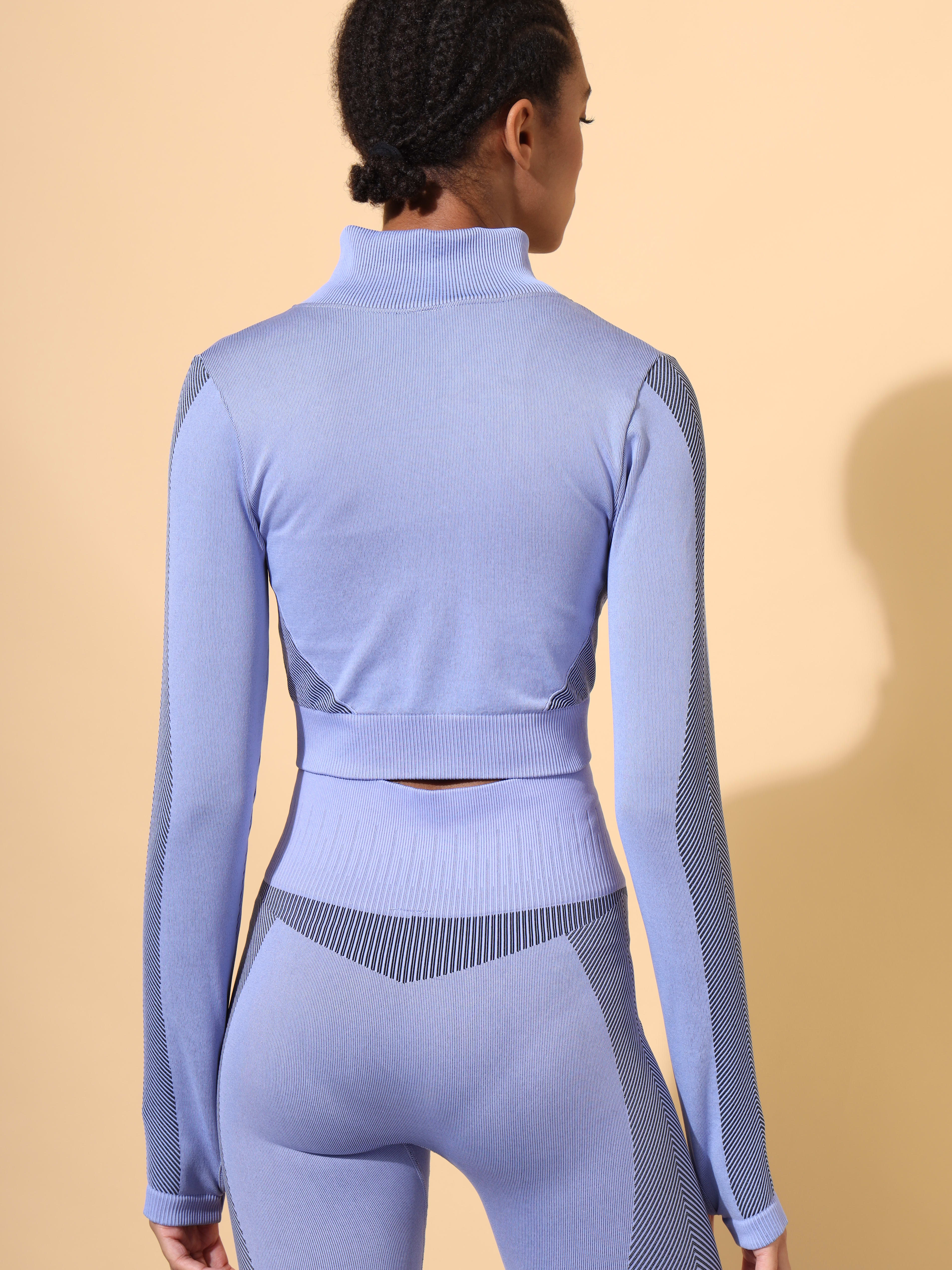 Seamless Dual Tone Crop Top