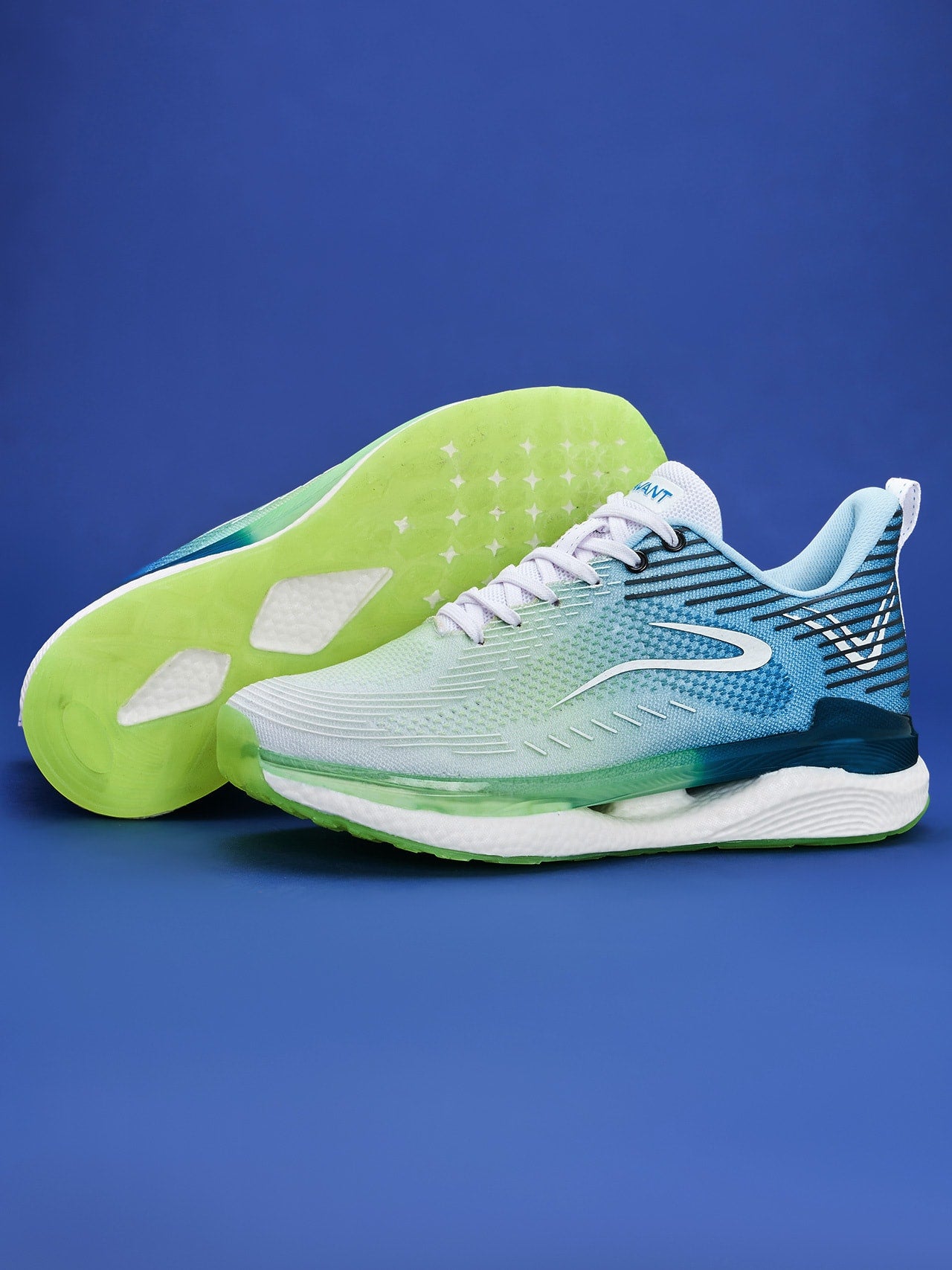 Avant Men's BounceMax Walking shoes-White/Blue/Green