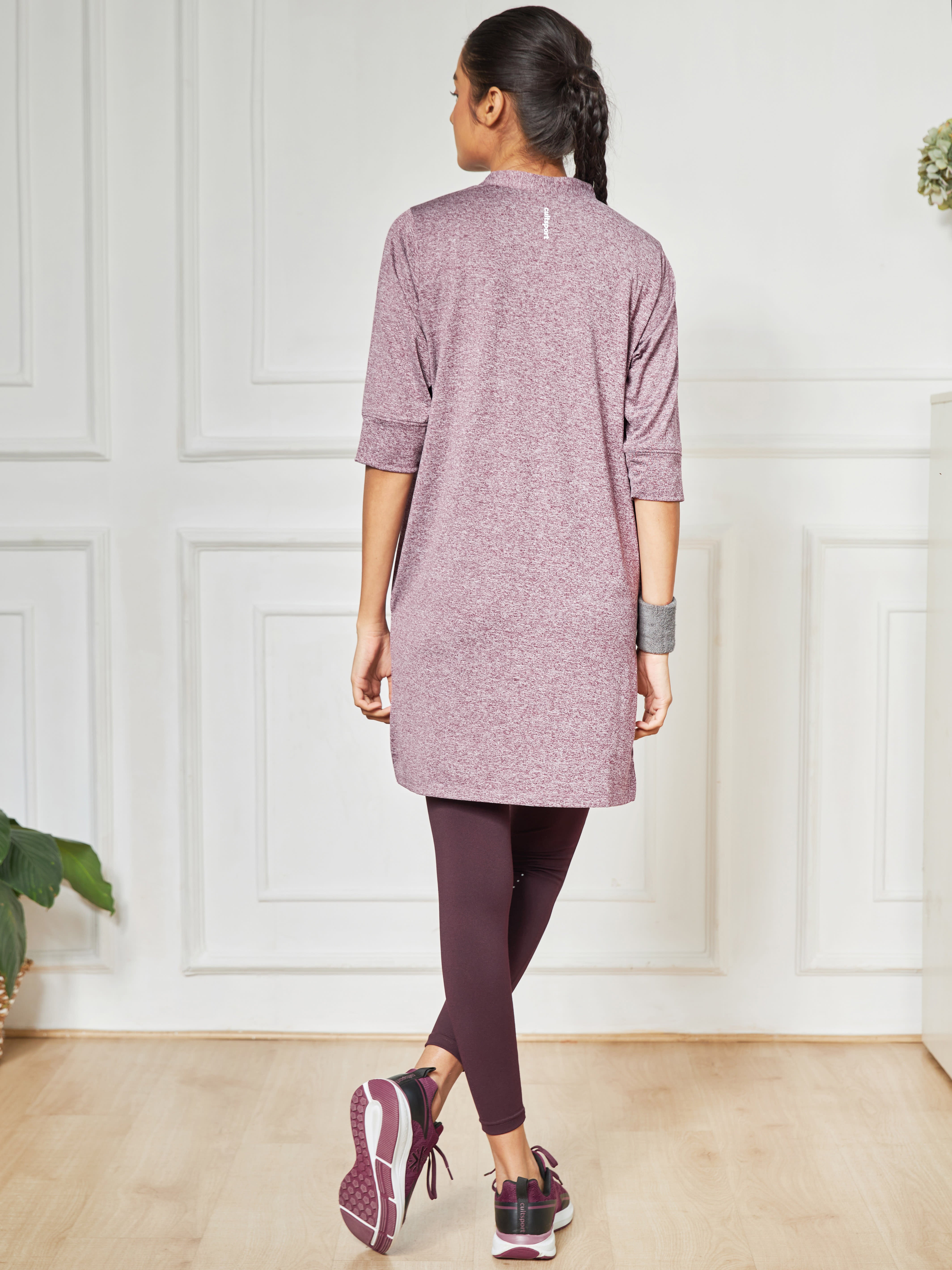 Solid Activ-Kurti with Side Pocket