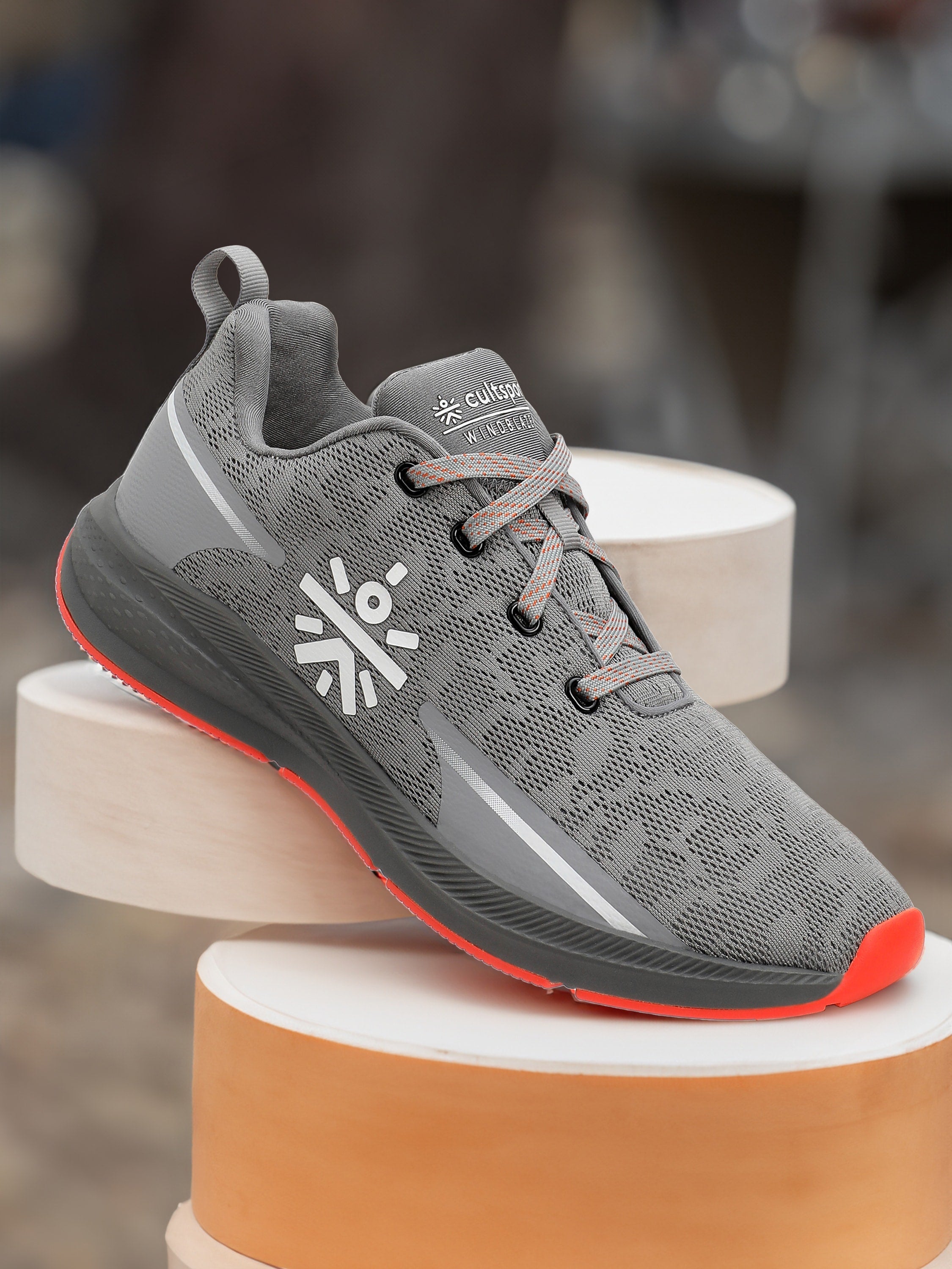 Windblazer Men Running Shoes - Grey/Orange