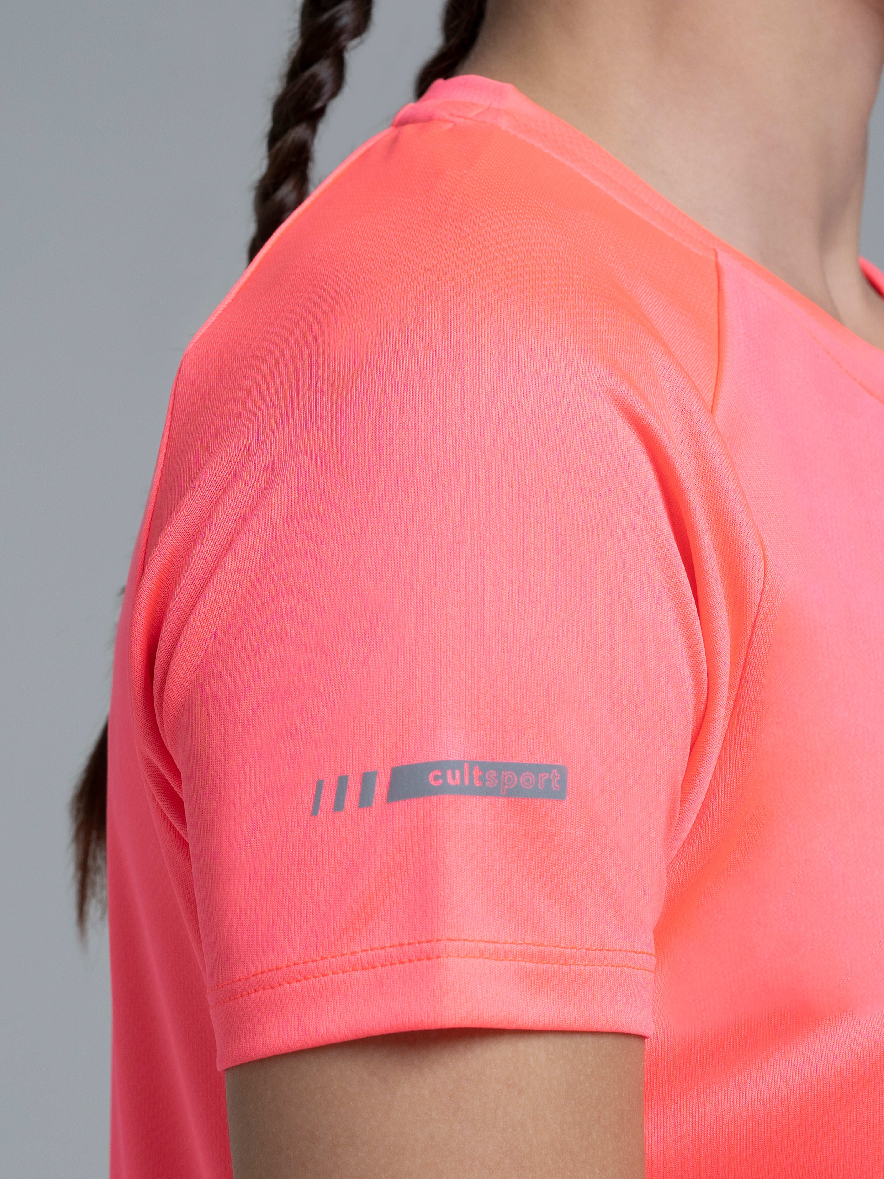 Women's Pastel Printed Workout T-shirt