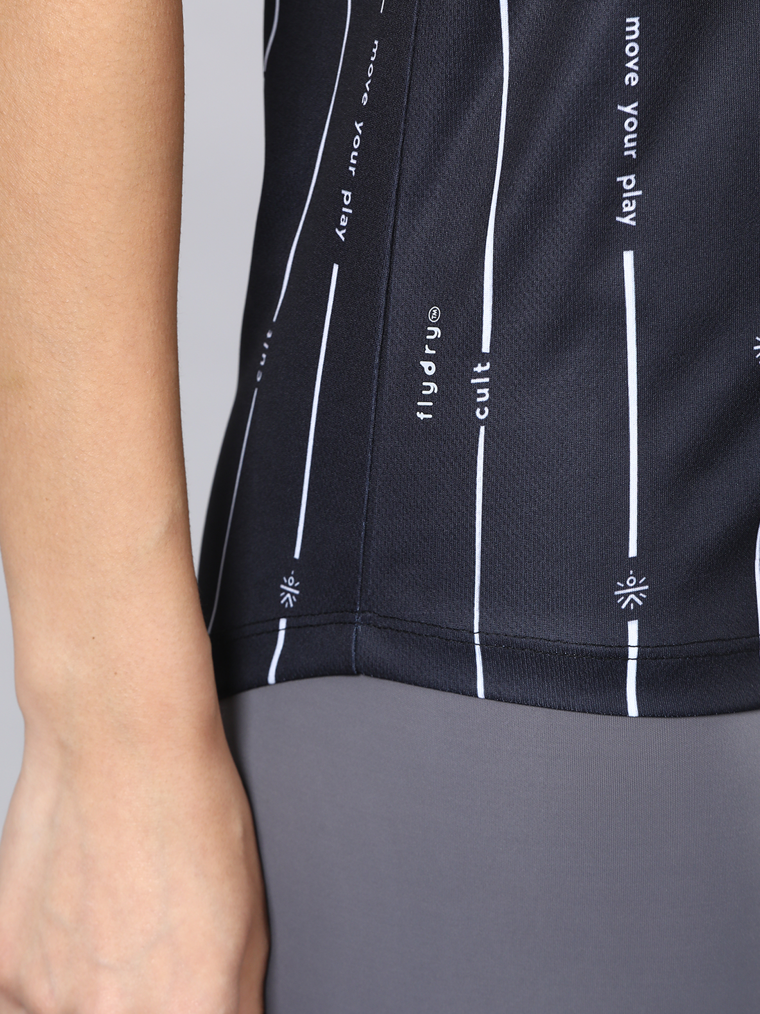 Code Pattern Black Workout Tee