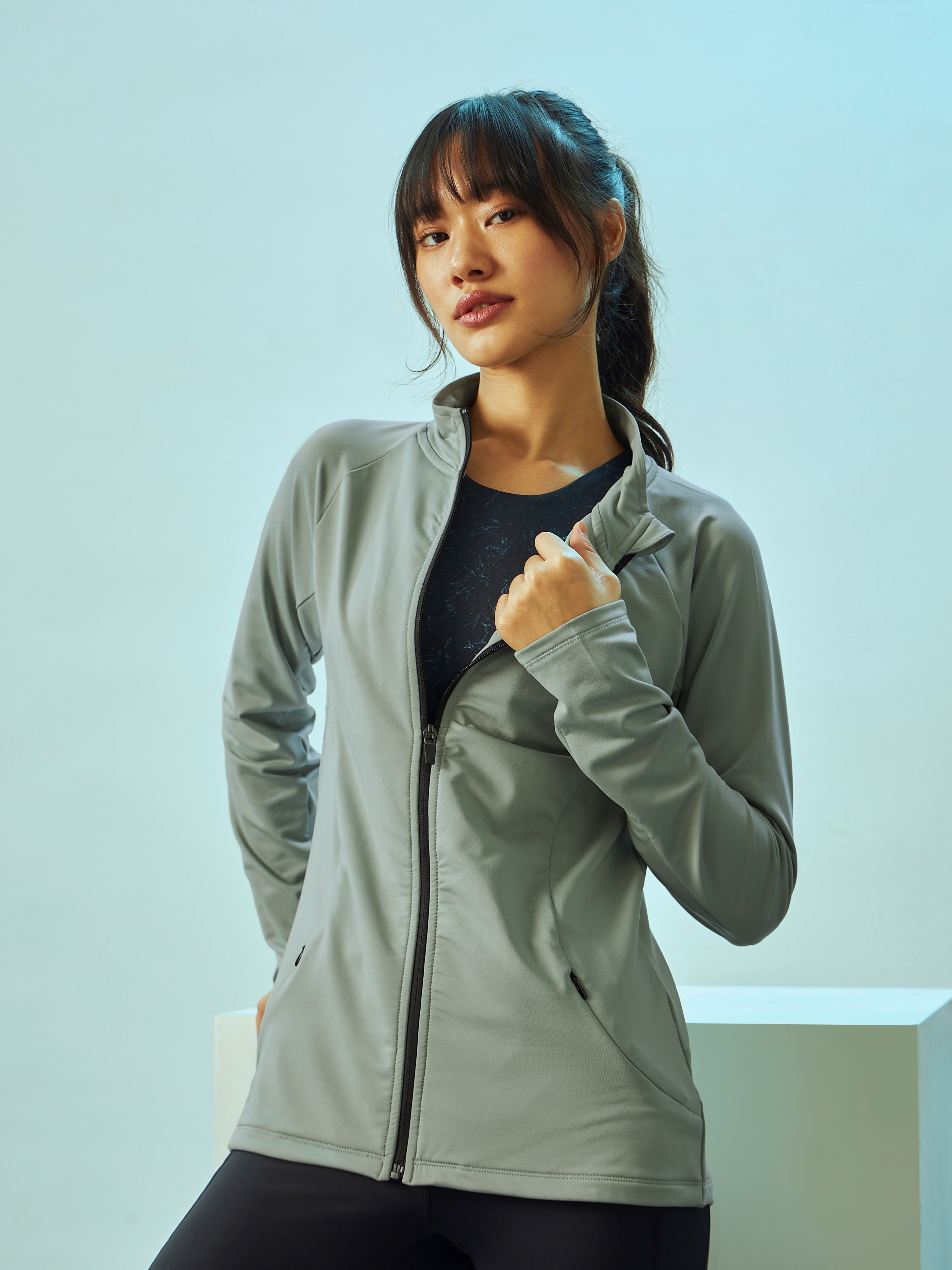 Zip-Front Jacket with Side Pockets