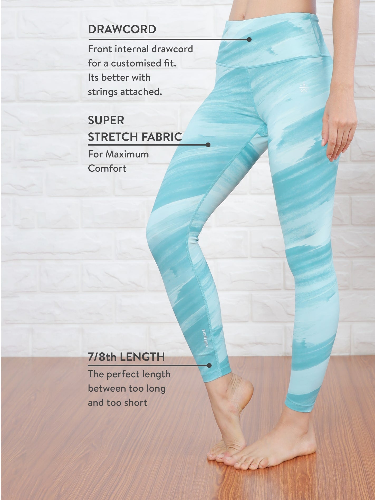 AbsoluteFit Brushstroke Yoga Tights