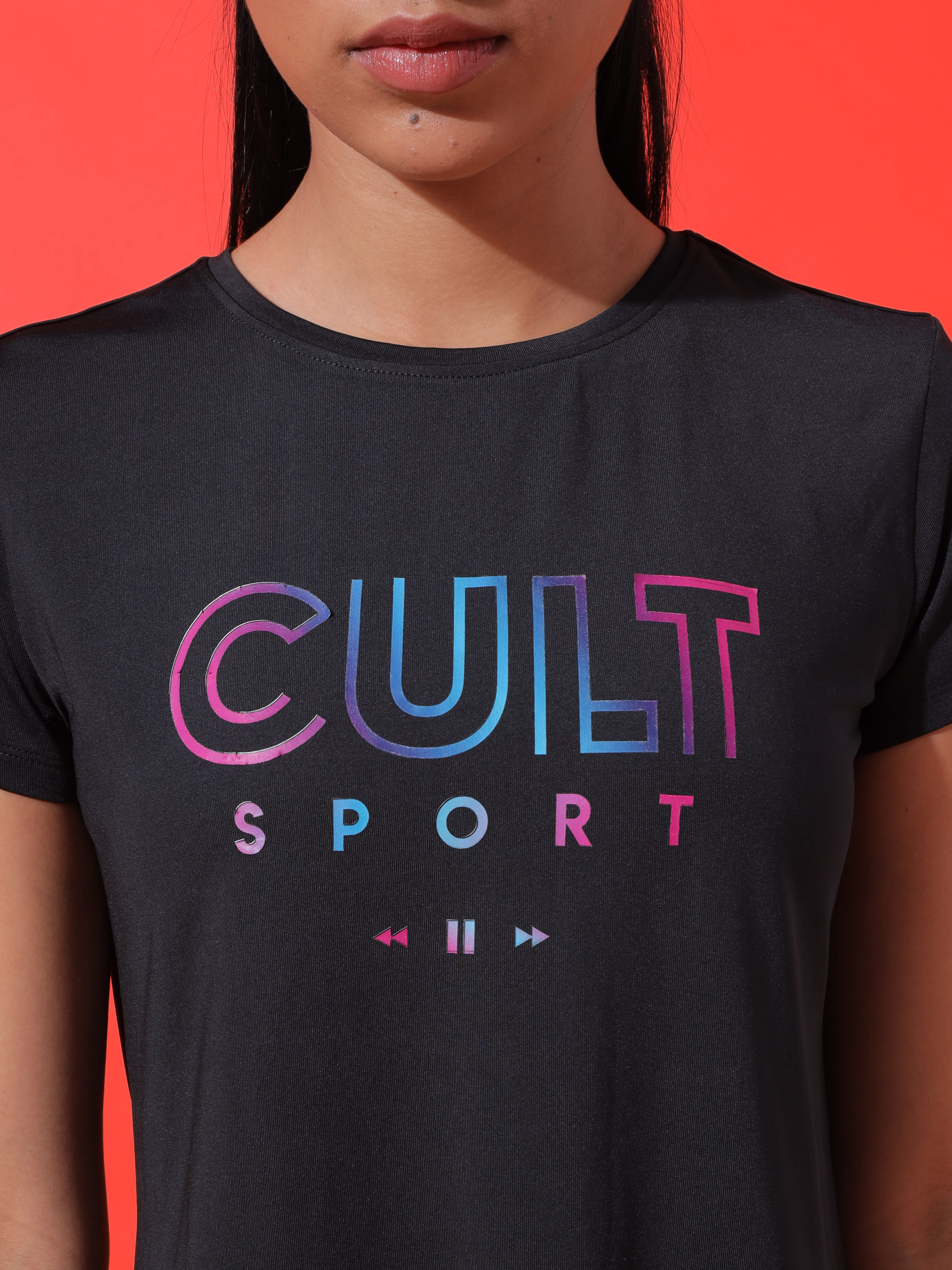 Ombre Graphic Workout T-shirt