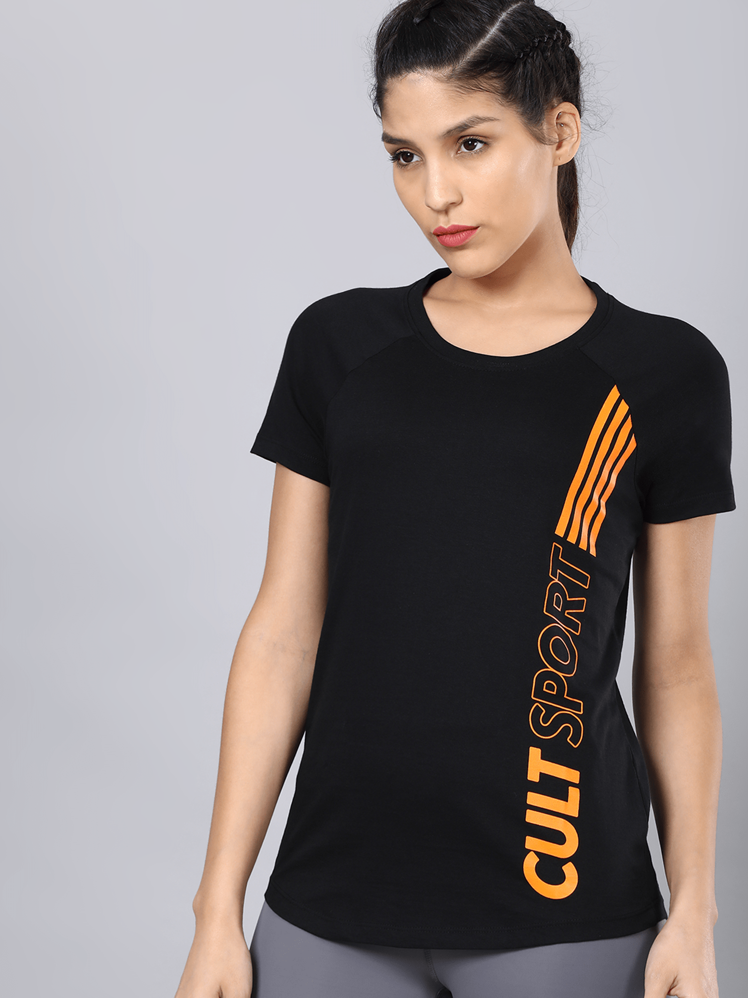 Signature Hustle Black Workout Tee