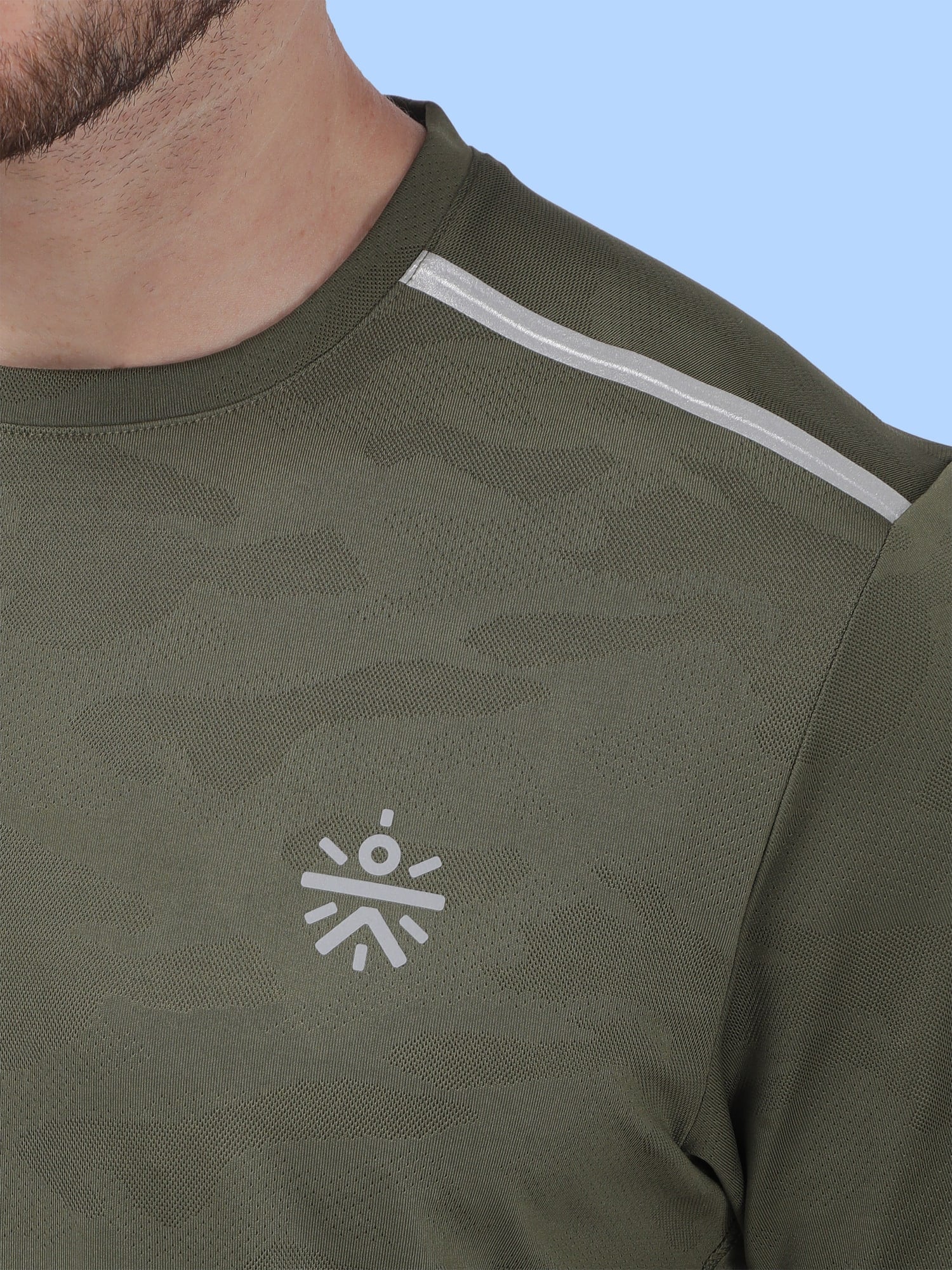 Vital Blaze Olive Running Relaxed Tee