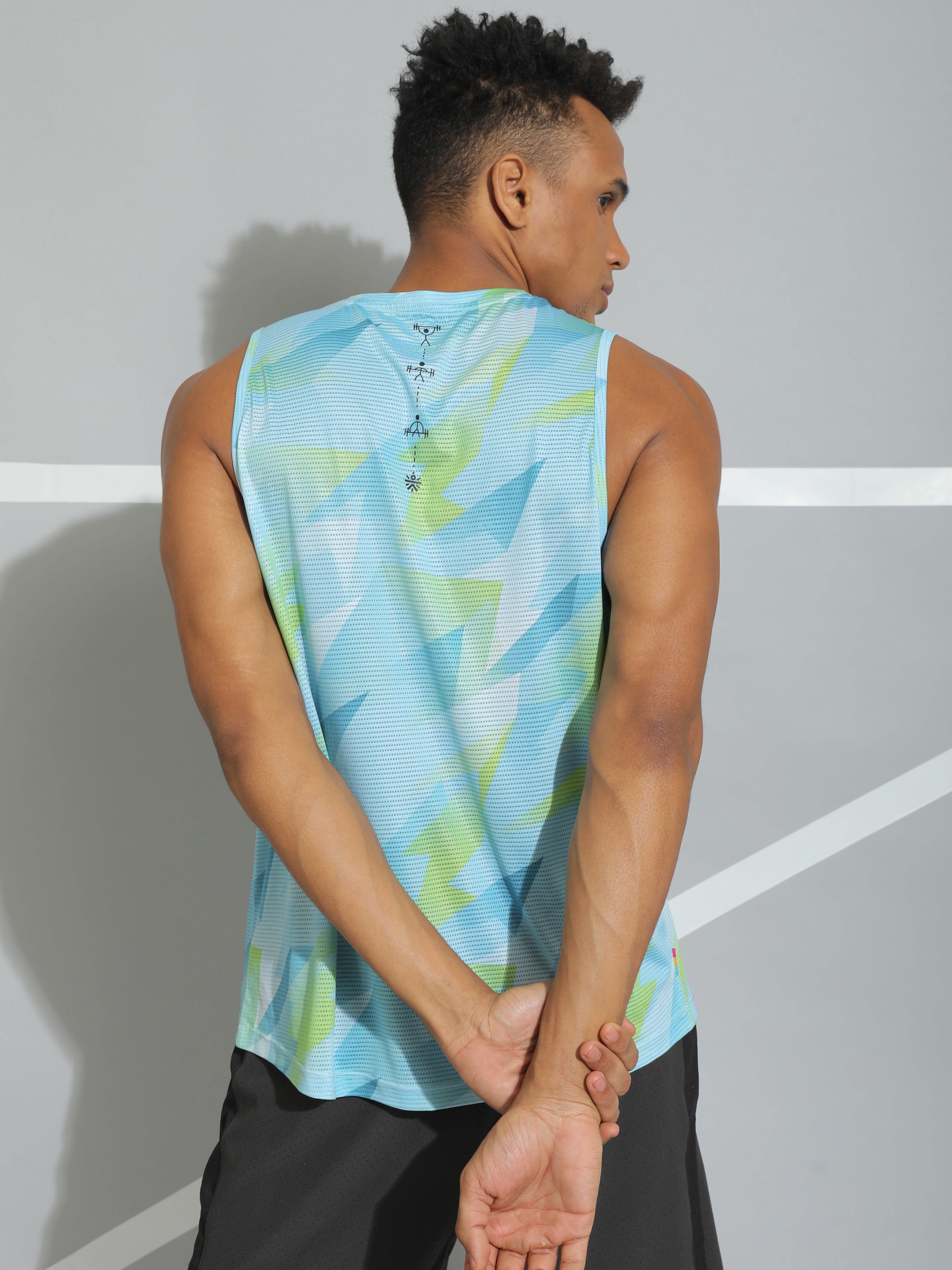 Geometric Print Active Tank Top