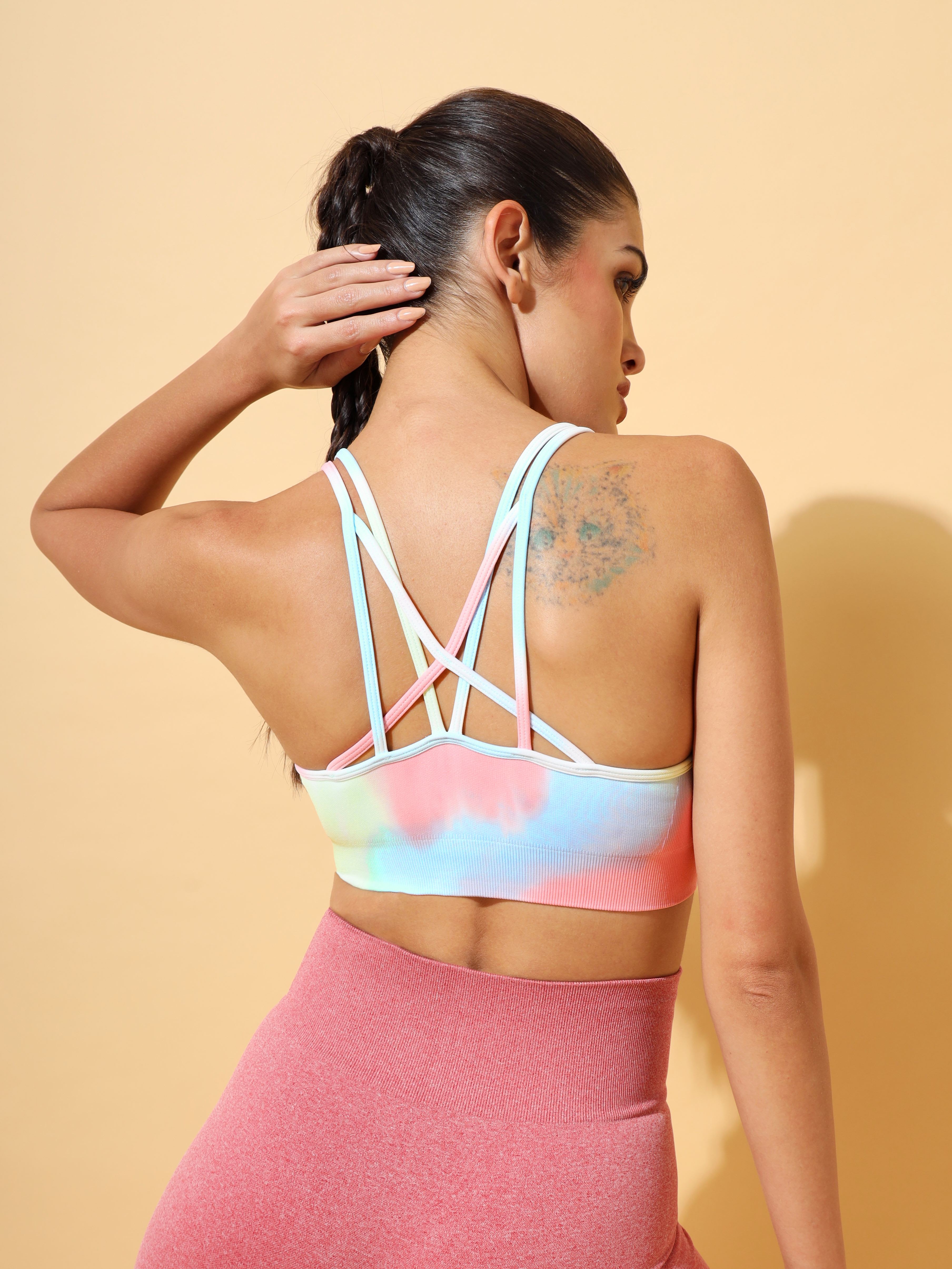 Tie Dye Seamless Medium Impact Sports Bra