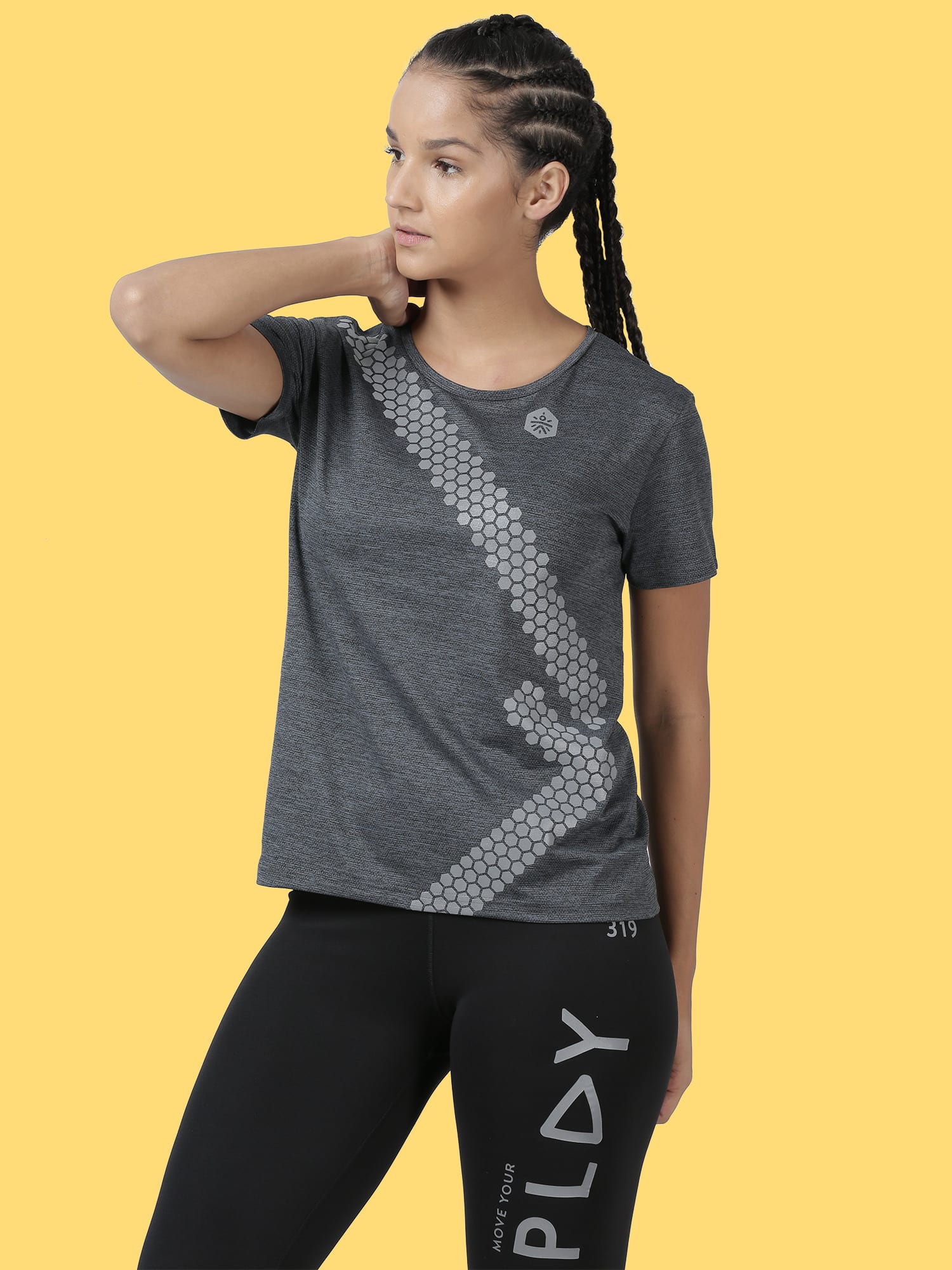 Blakout Blaze Grey Slim Tee