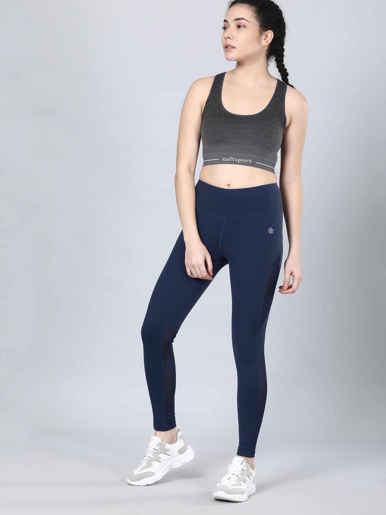 Absolute Fit Perfect Mesh Navy Workout Leggings